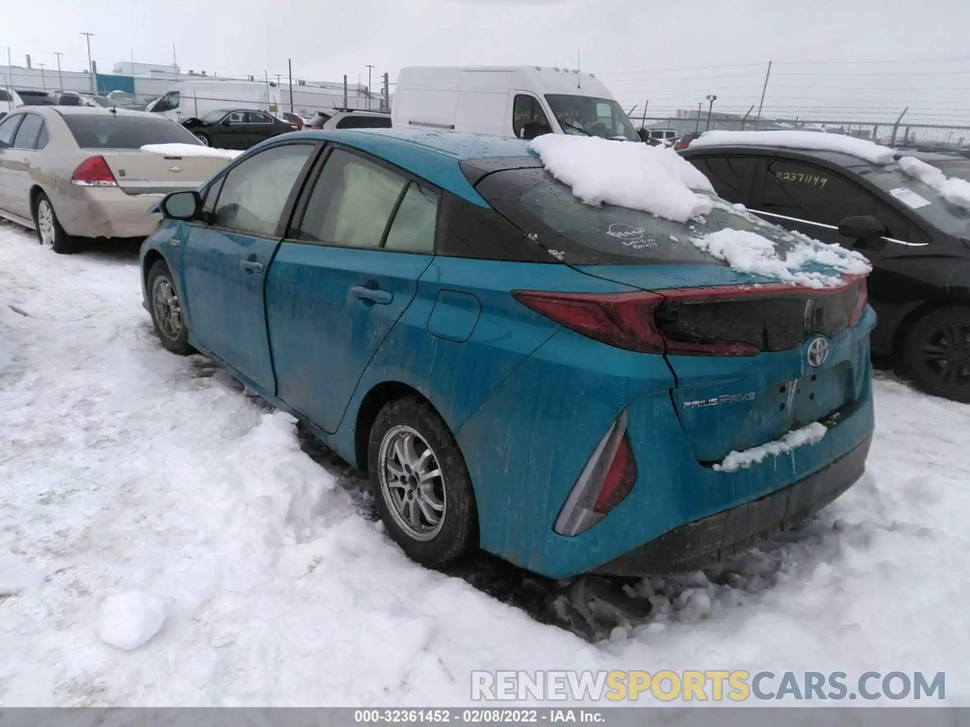 2 Photograph of a damaged car JTDKARFP6L3155587 TOYOTA PRIUS PRIME 2020