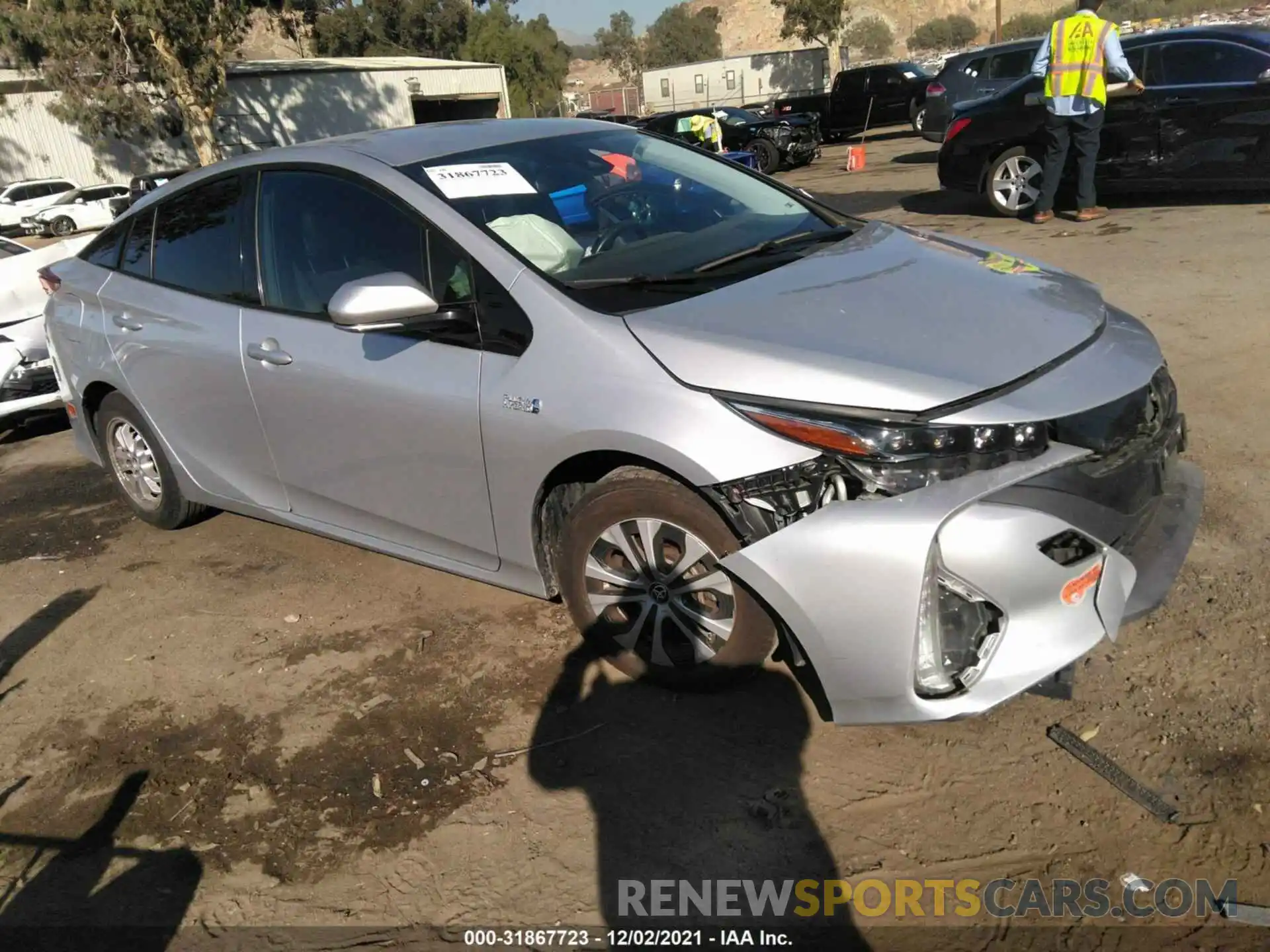 1 Photograph of a damaged car JTDKARFP8L3138242 TOYOTA PRIUS PRIME 2020