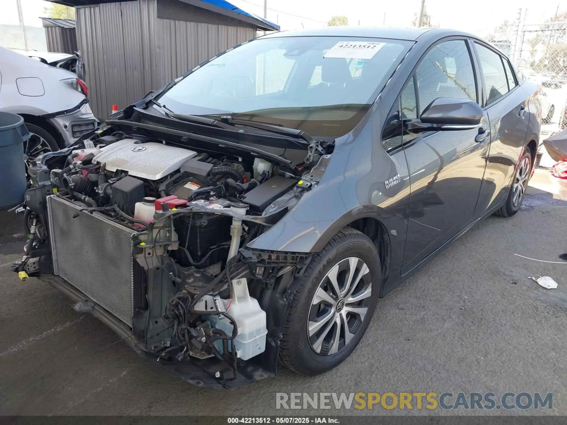 2 Photograph of a damaged car JTDKARFP8L3143375 TOYOTA PRIUS PRIME 2020