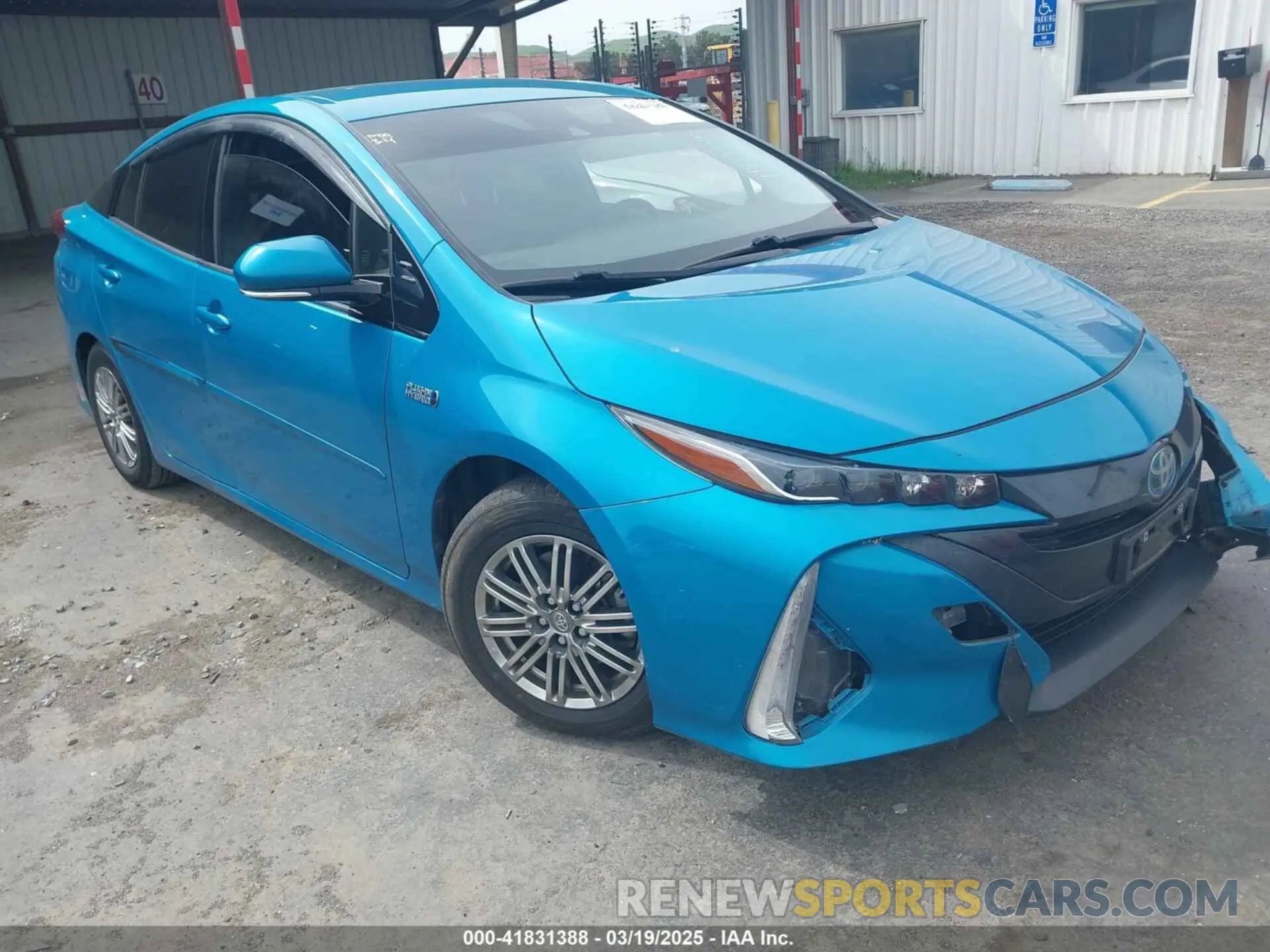 1 Photograph of a damaged car JTDKARFP9L3139982 TOYOTA PRIUS PRIME 2020