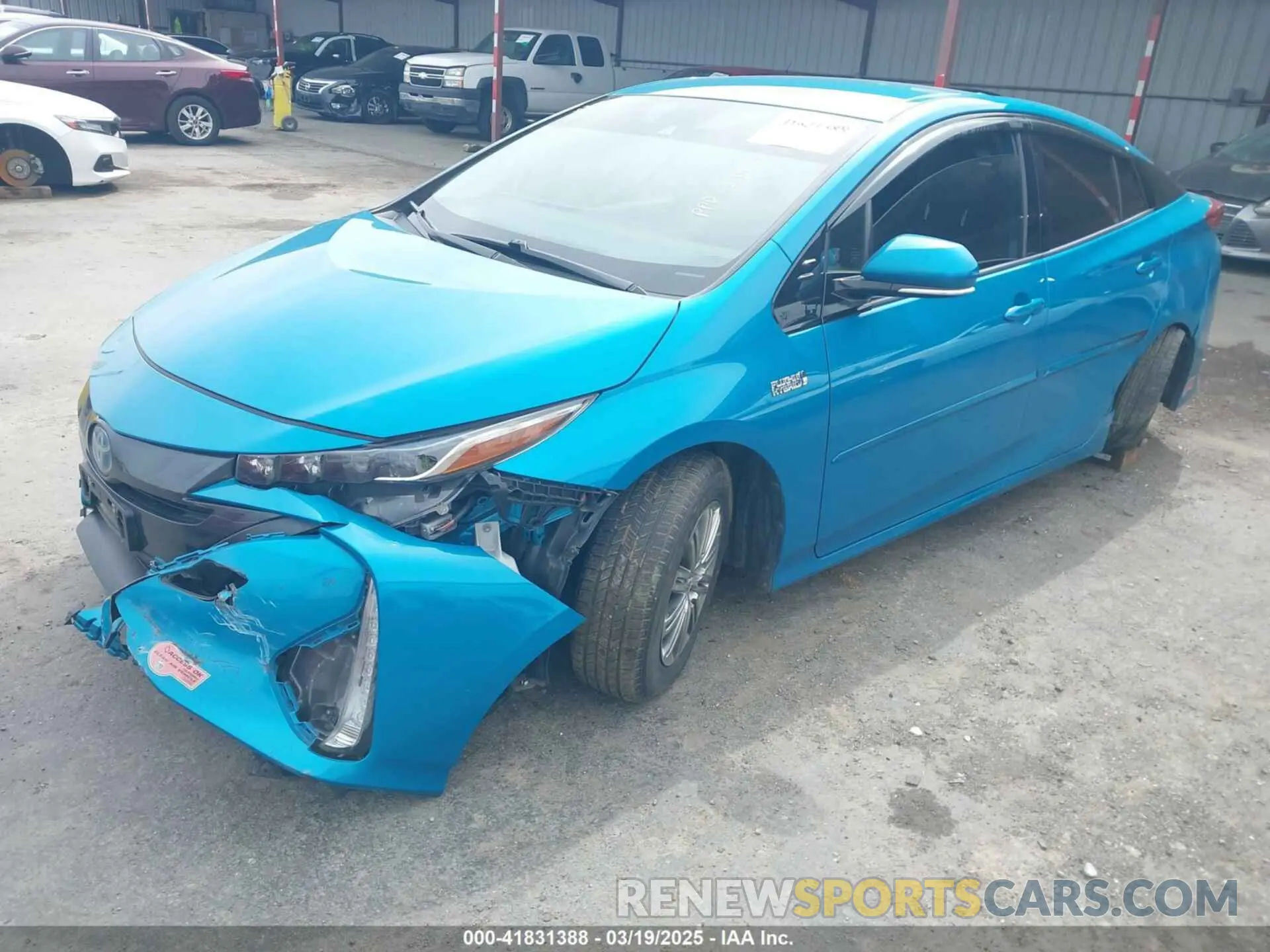 2 Photograph of a damaged car JTDKARFP9L3139982 TOYOTA PRIUS PRIME 2020