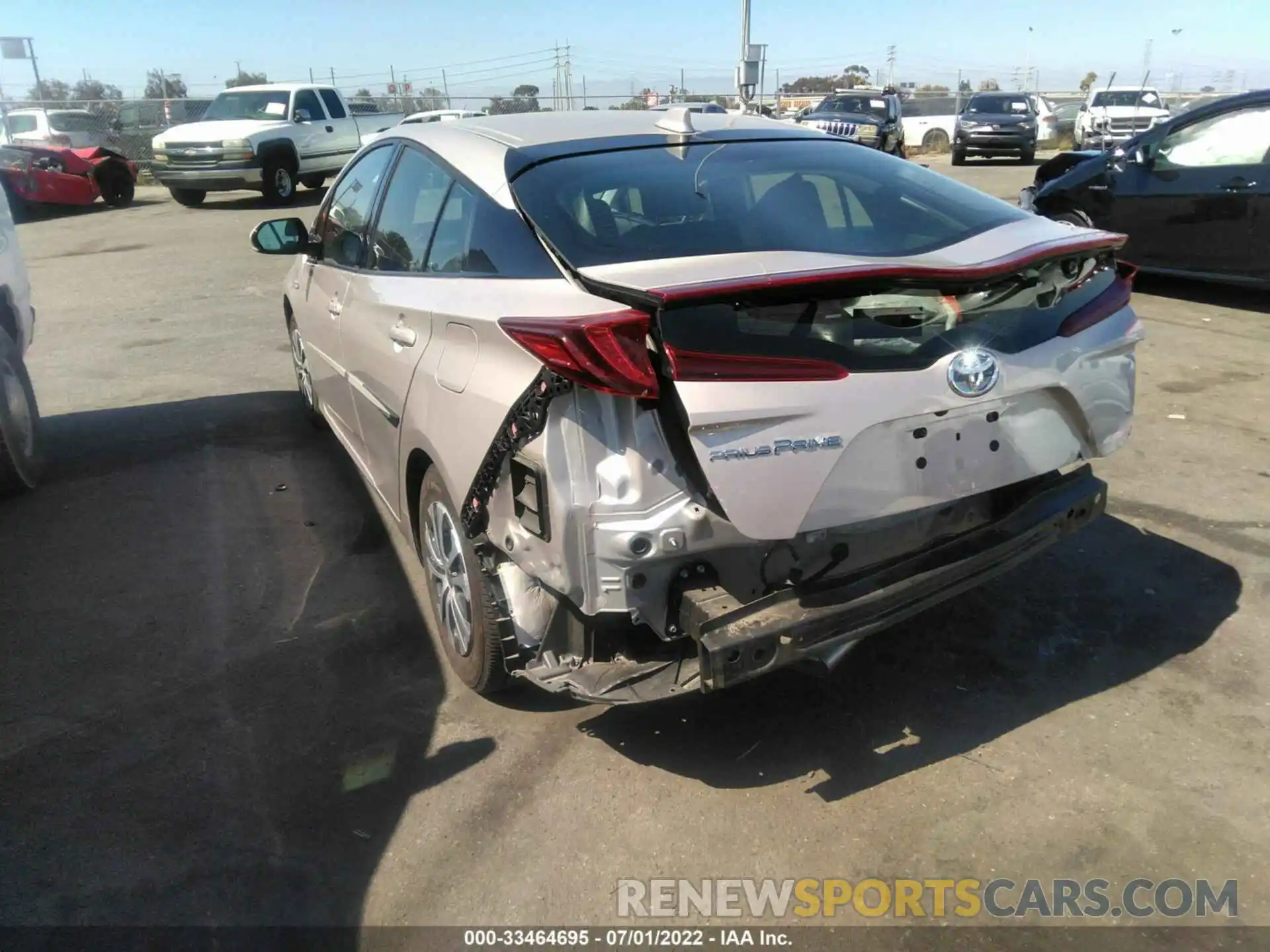 3 Photograph of a damaged car JTDKARFP9L3160511 TOYOTA PRIUS PRIME 2020