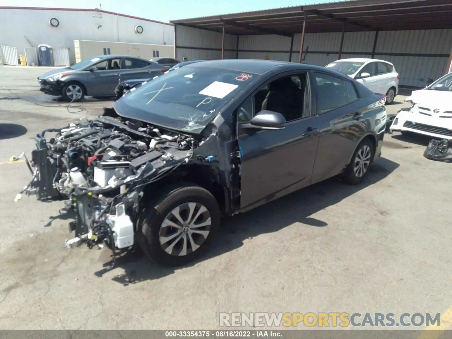 2 Photograph of a damaged car JTDKAMFP0M3179100 TOYOTA PRIUS PRIME 2021