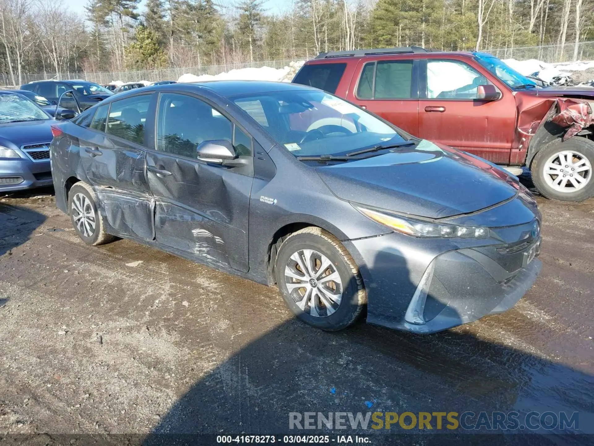 1 Photograph of a damaged car JTDKAMFP0M3187116 TOYOTA PRIUS PRIME 2021