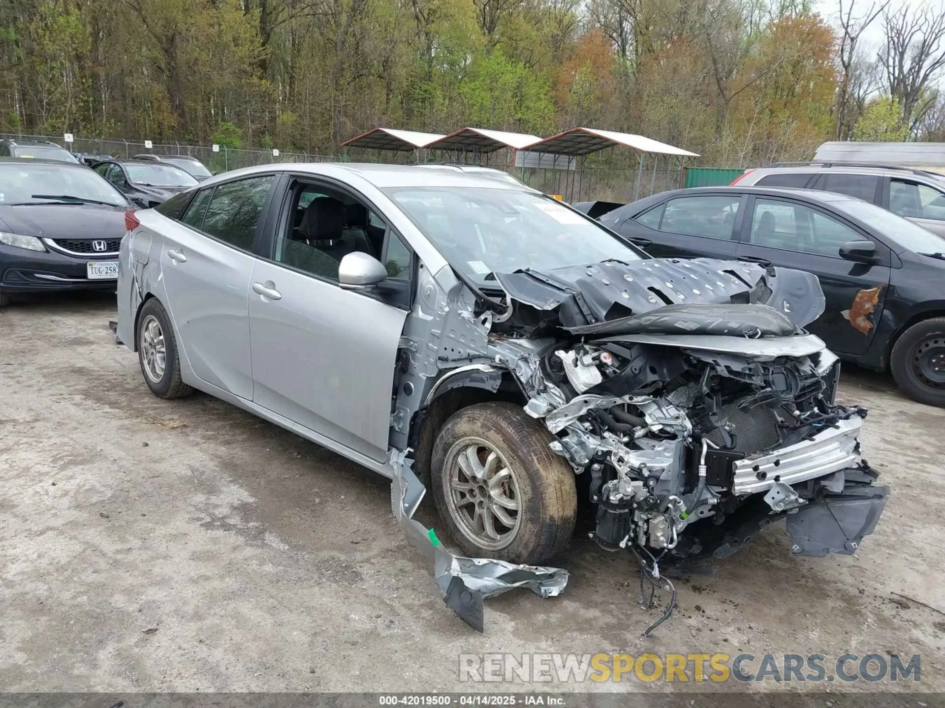 1 Photograph of a damaged car JTDKAMFP0M3194485 TOYOTA PRIUS PRIME 2021
