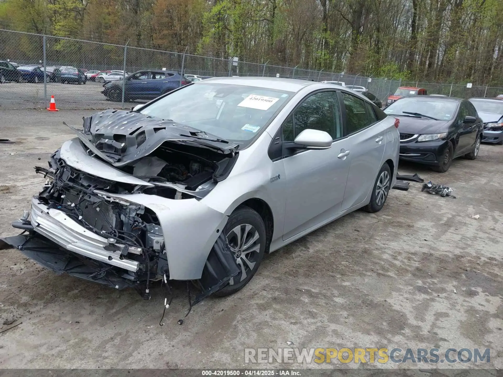 2 Photograph of a damaged car JTDKAMFP0M3194485 TOYOTA PRIUS PRIME 2021