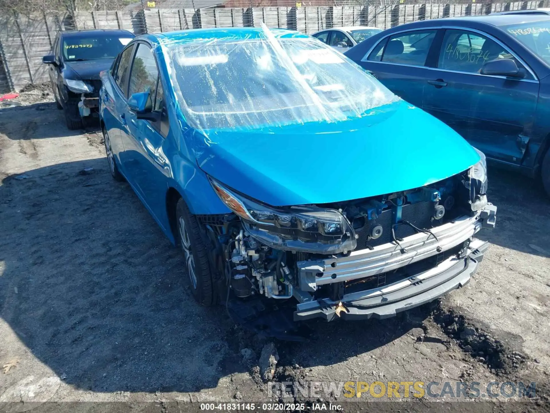 1 Photograph of a damaged car JTDKAMFP1M3166050 TOYOTA PRIUS PRIME 2021