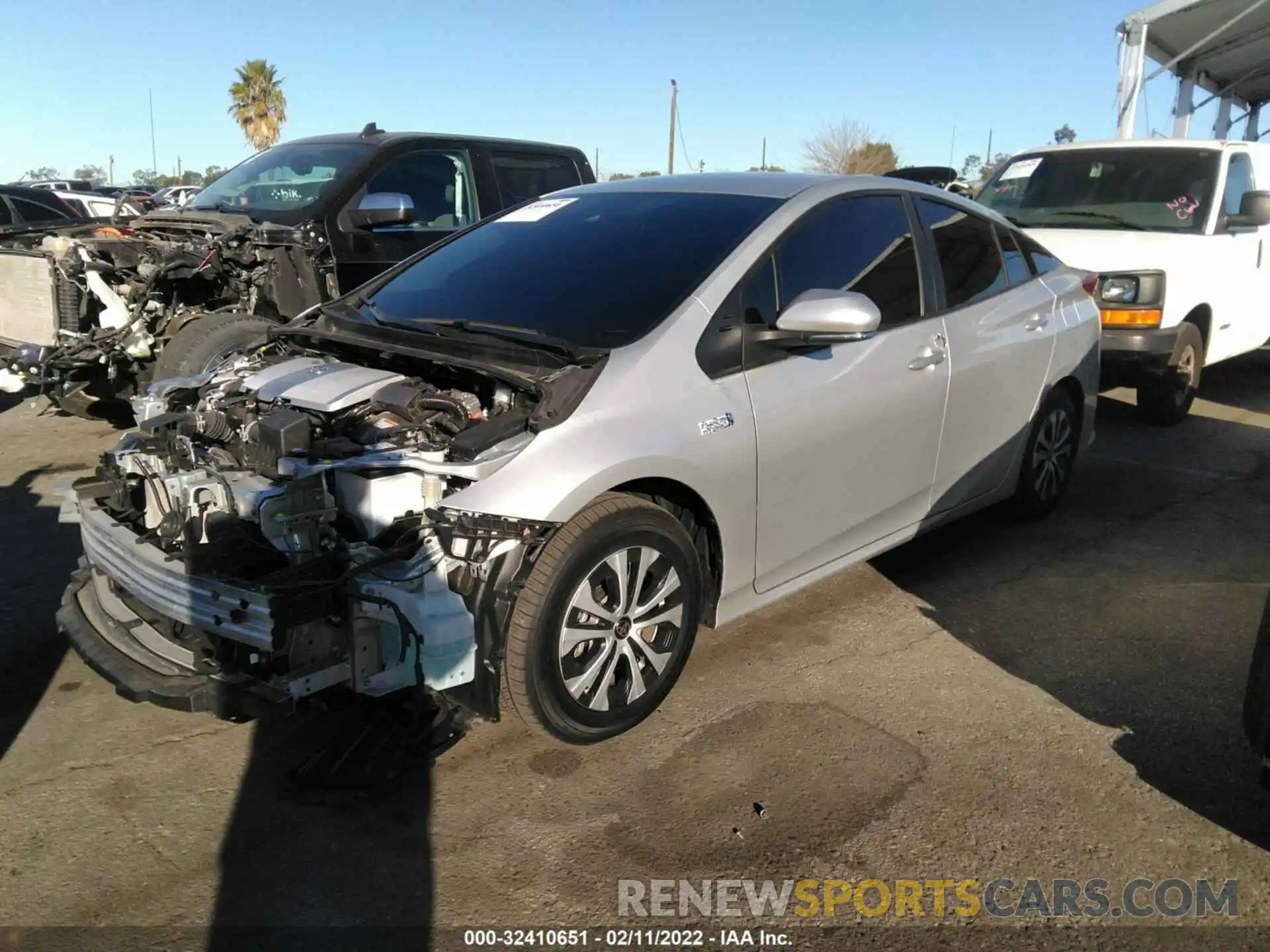 2 Photograph of a damaged car JTDKAMFP1M3171846 TOYOTA PRIUS PRIME 2021