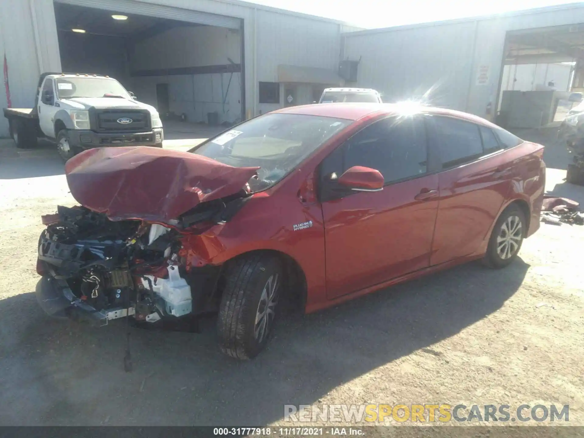 2 Photograph of a damaged car JTDKAMFP1M3180496 TOYOTA PRIUS PRIME 2021