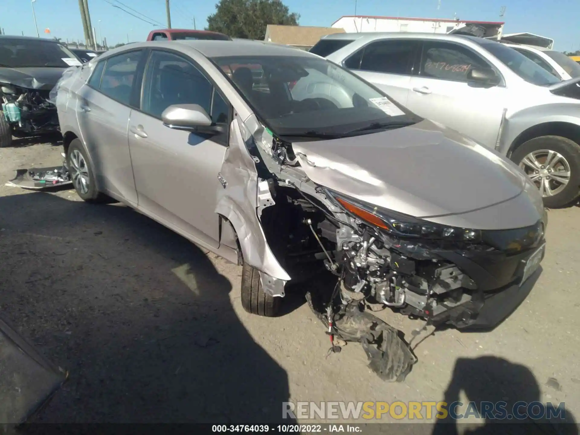 1 Photograph of a damaged car JTDKAMFP2M3181642 TOYOTA PRIUS PRIME 2021