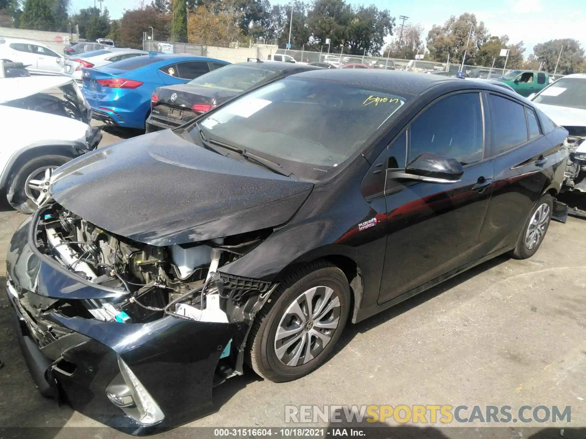 2 Photograph of a damaged car JTDKAMFP2M3182368 TOYOTA PRIUS PRIME 2021