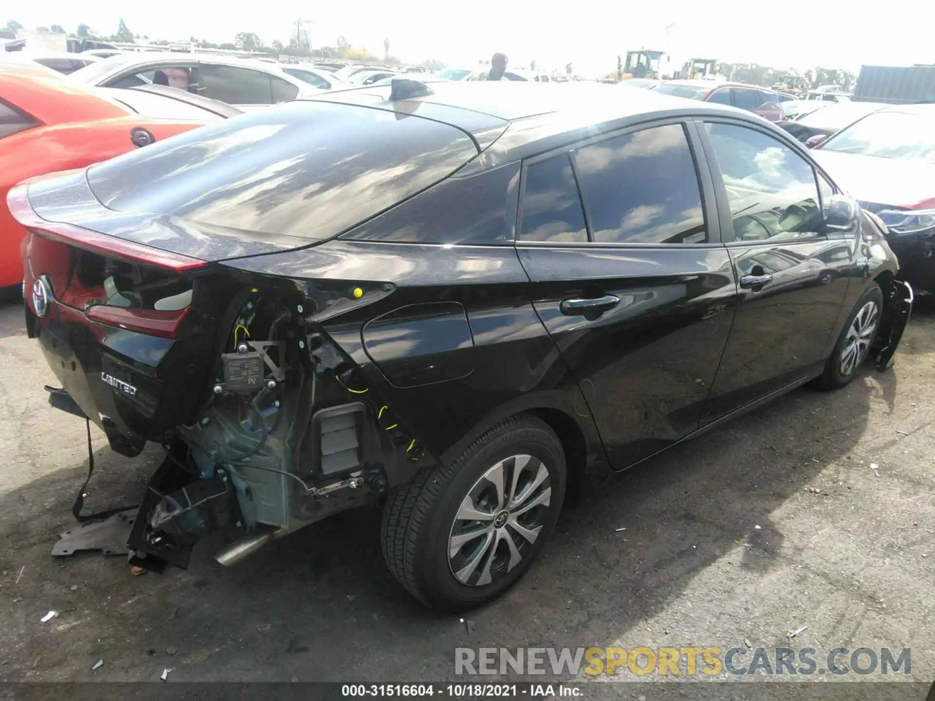 4 Photograph of a damaged car JTDKAMFP2M3182368 TOYOTA PRIUS PRIME 2021