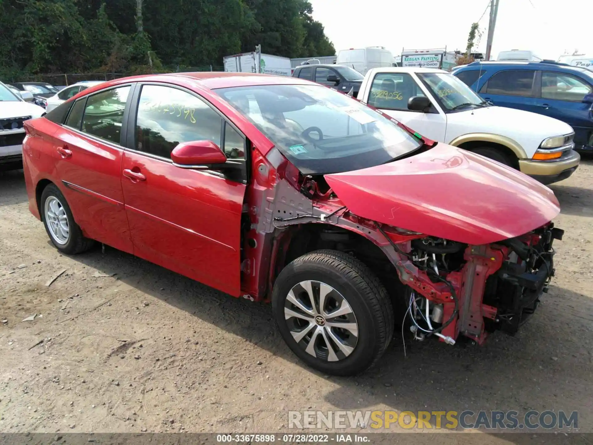 1 Photograph of a damaged car JTDKAMFP2M3187585 TOYOTA PRIUS PRIME 2021