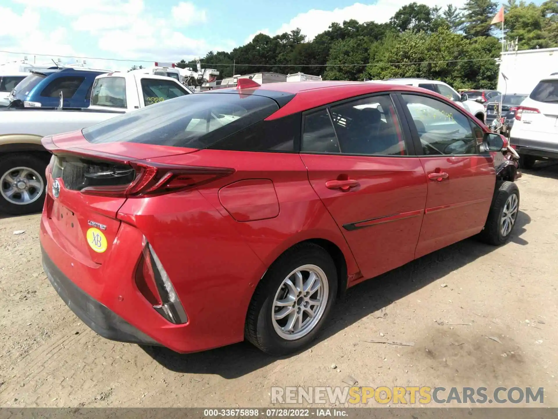 4 Photograph of a damaged car JTDKAMFP2M3187585 TOYOTA PRIUS PRIME 2021