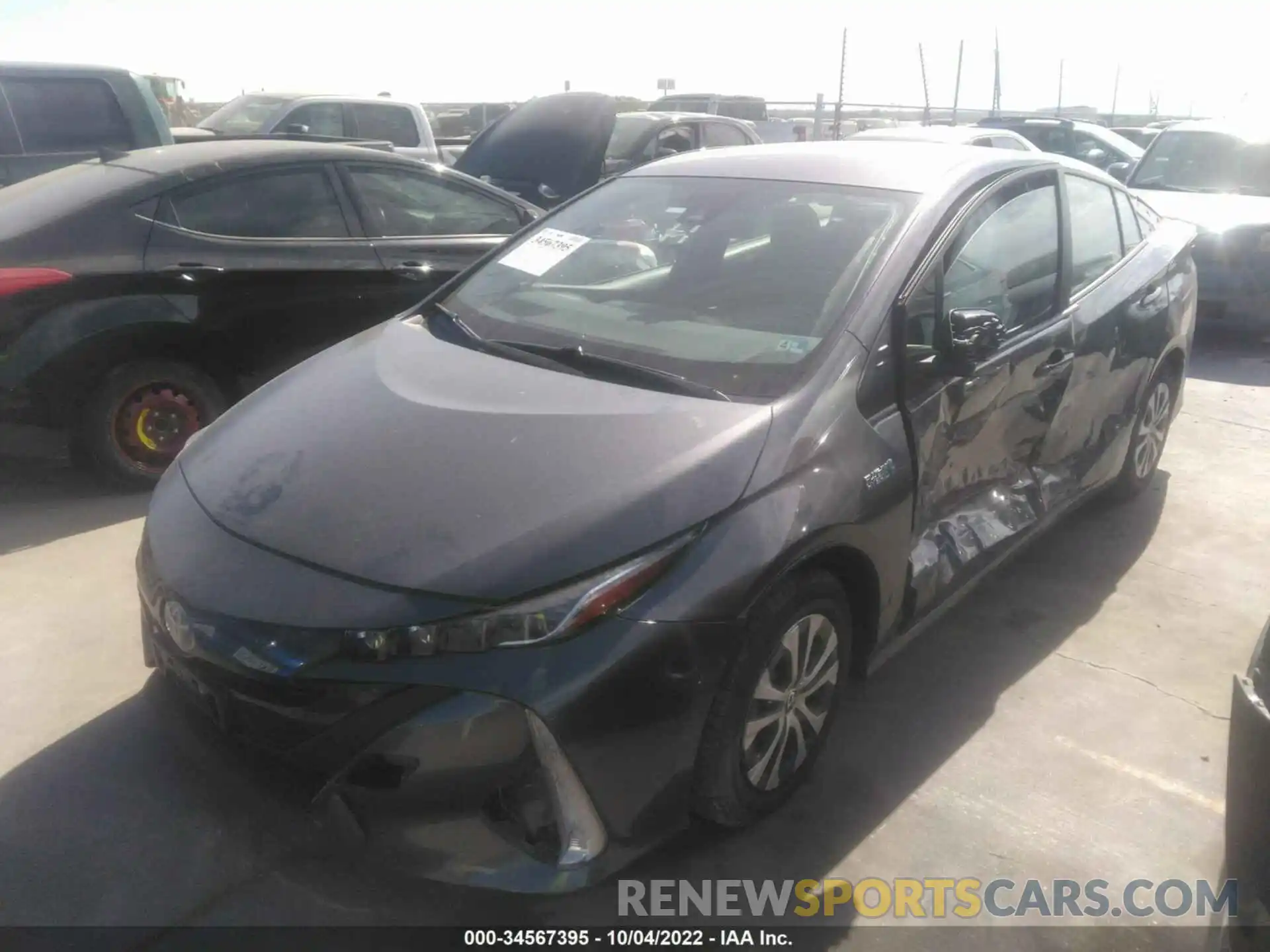 2 Photograph of a damaged car JTDKAMFP3M3186168 TOYOTA PRIUS PRIME 2021