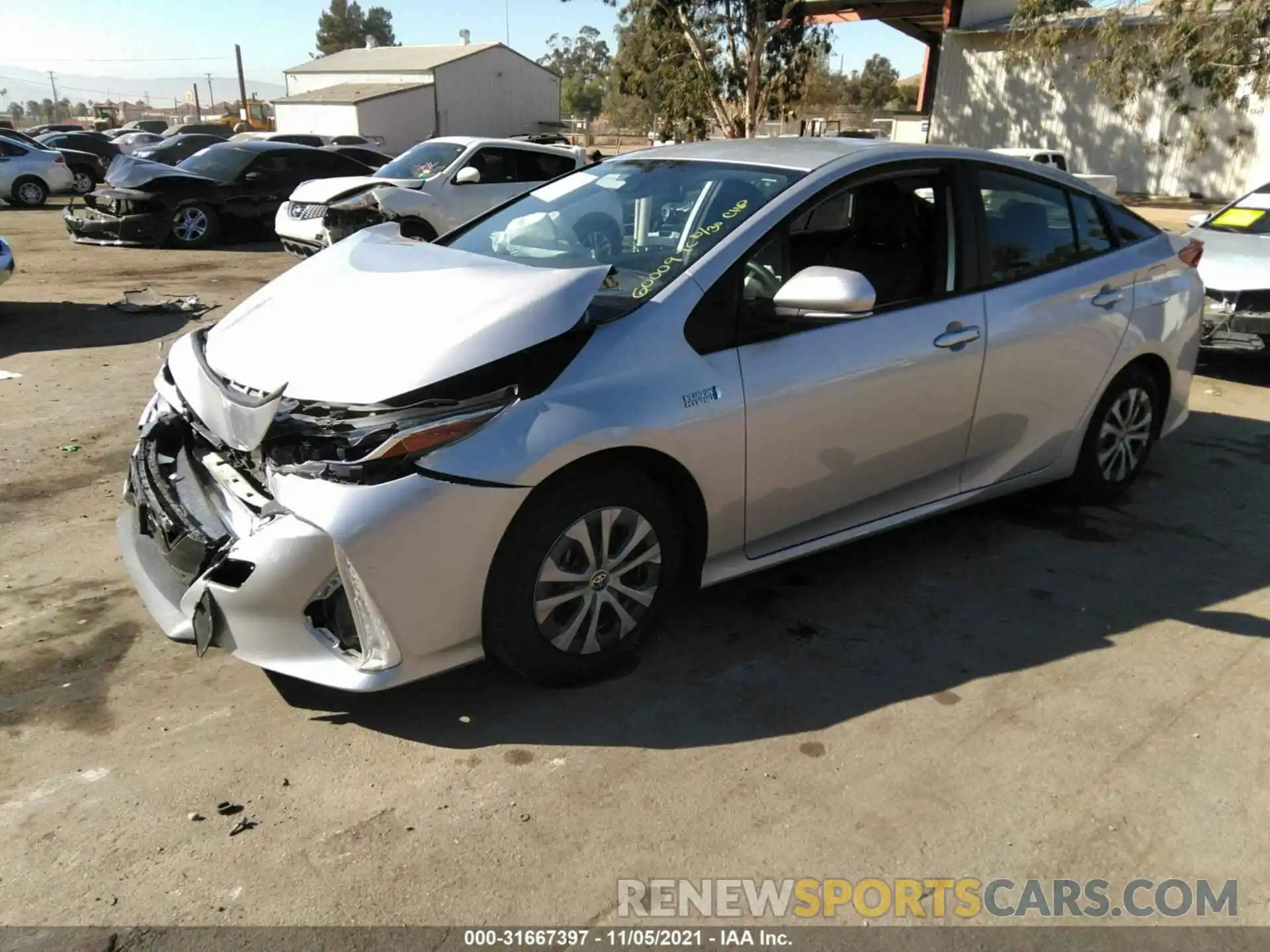 2 Photograph of a damaged car JTDKAMFP4M3173820 TOYOTA PRIUS PRIME 2021