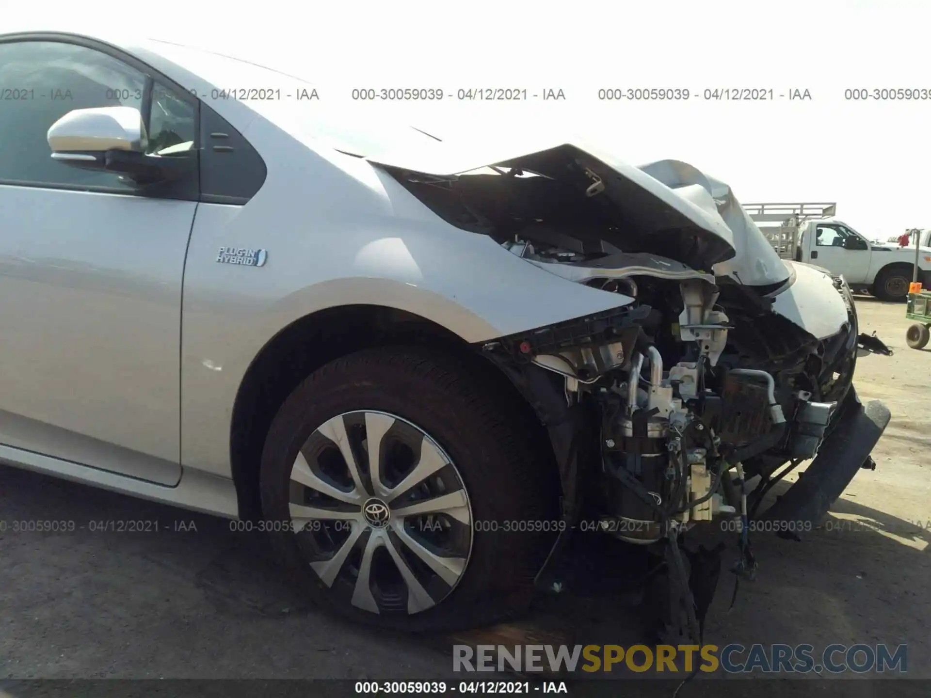 6 Photograph of a damaged car JTDKAMFP4M3179858 TOYOTA PRIUS PRIME 2021