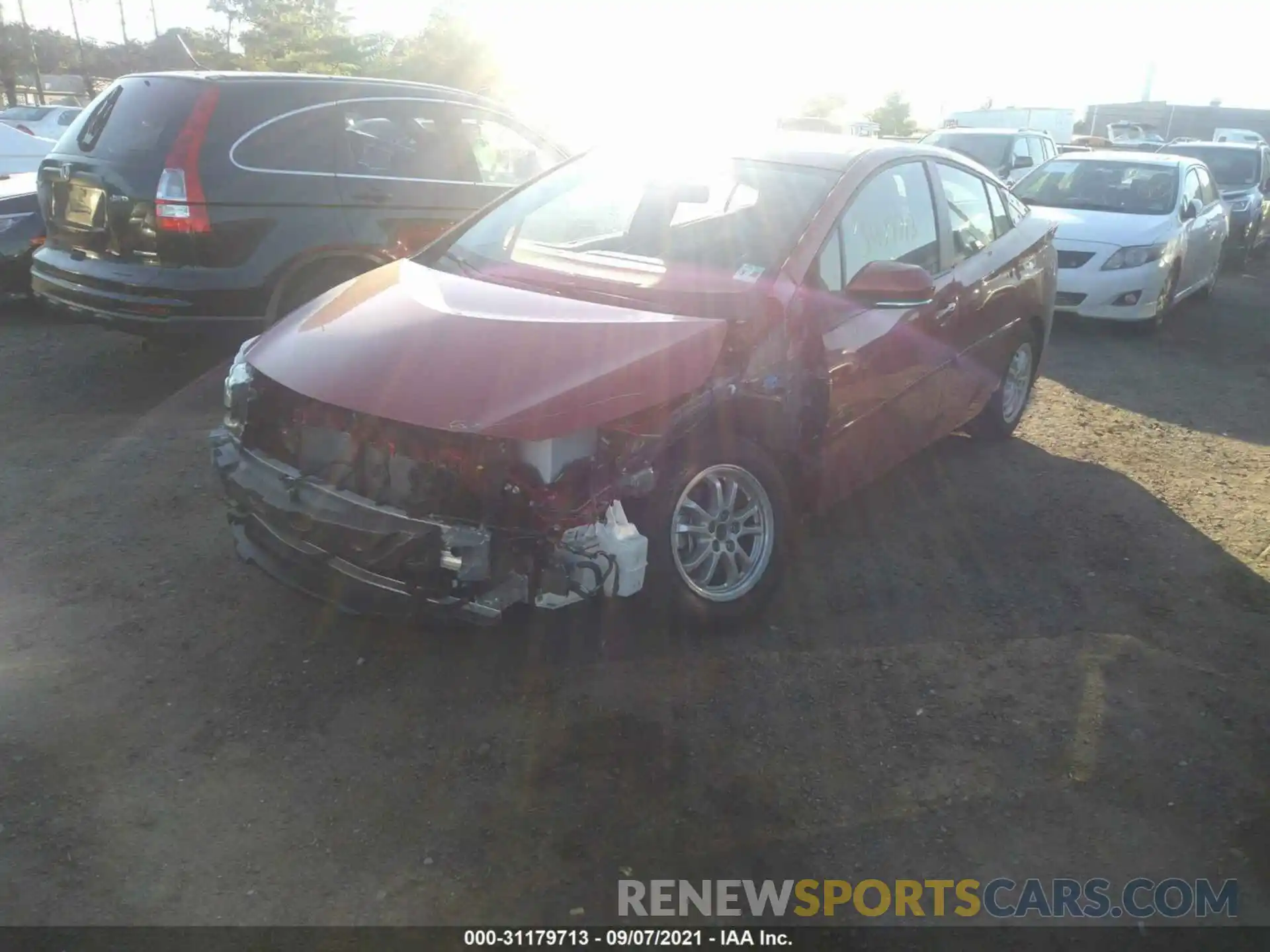 6 Photograph of a damaged car JTDKAMFP6M3180235 TOYOTA PRIUS PRIME 2021