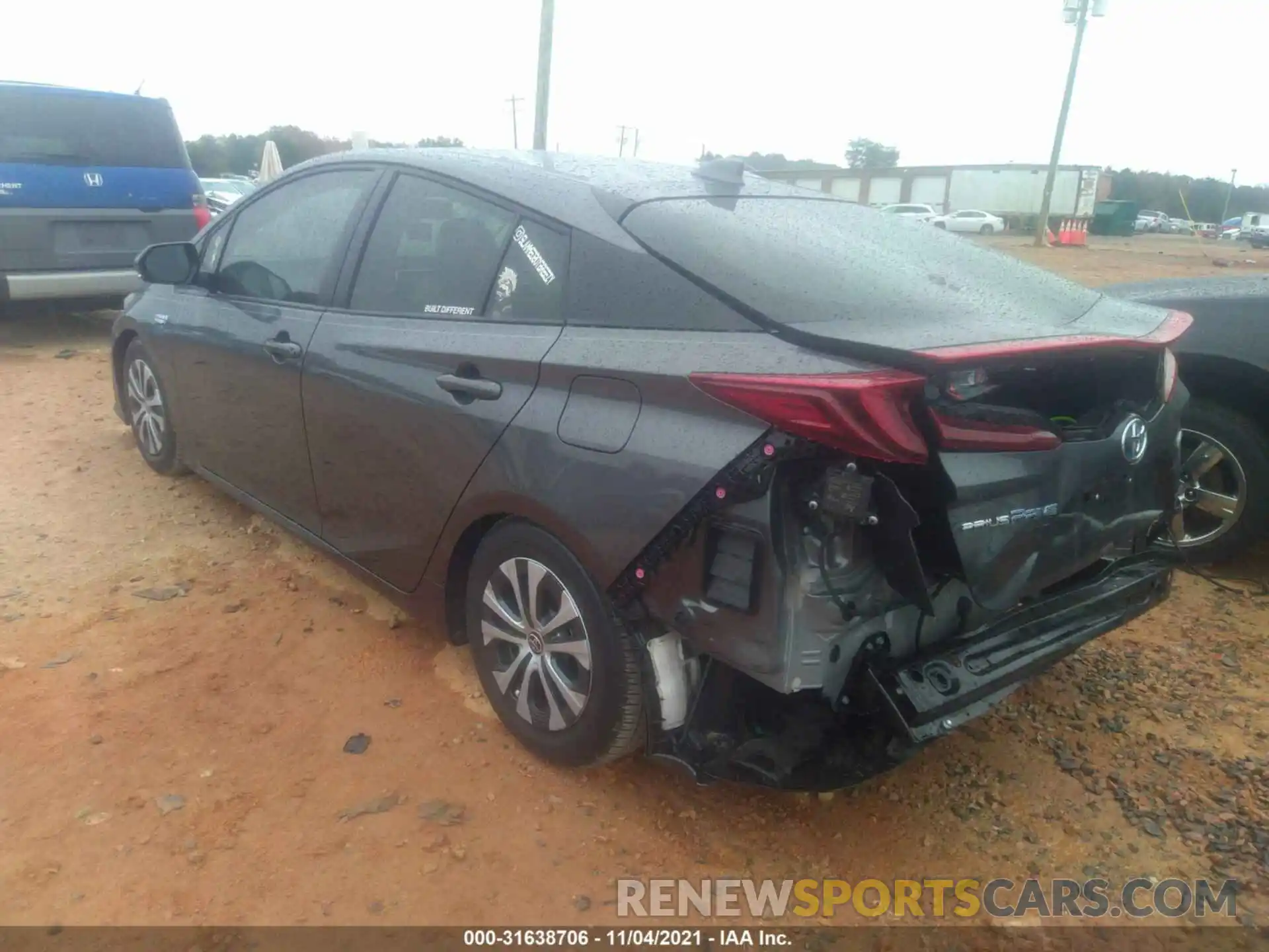 3 Photograph of a damaged car JTDKAMFP8M3195304 TOYOTA PRIUS PRIME 2021