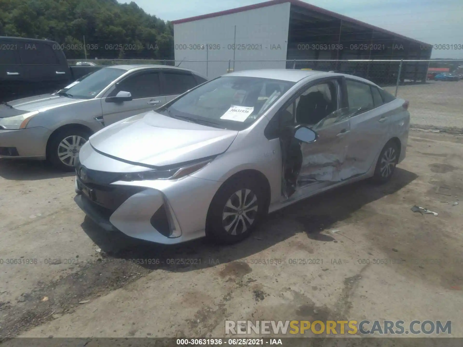 2 Photograph of a damaged car JTDKAMFP9M3181055 TOYOTA PRIUS PRIME 2021