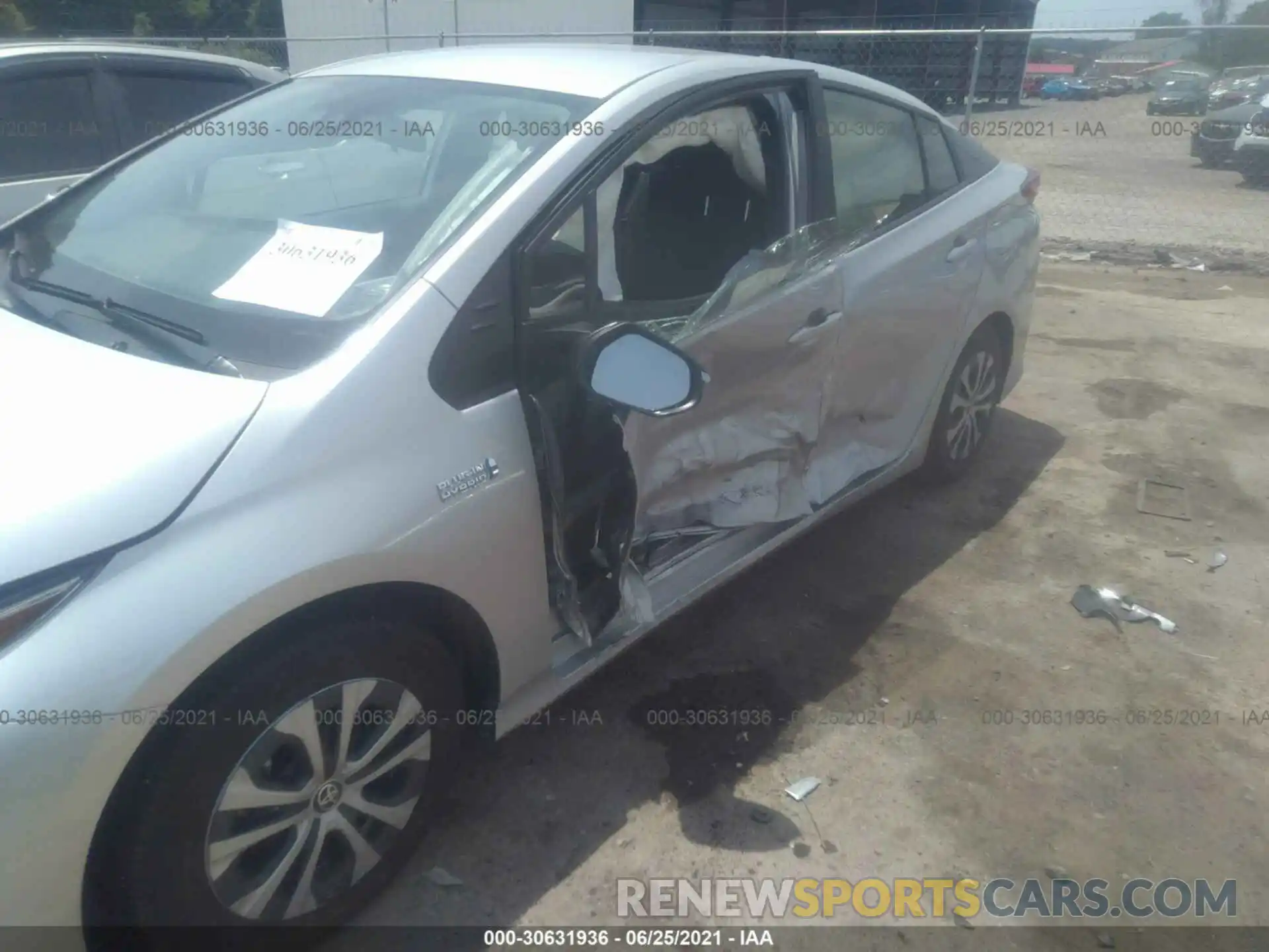 6 Photograph of a damaged car JTDKAMFP9M3181055 TOYOTA PRIUS PRIME 2021