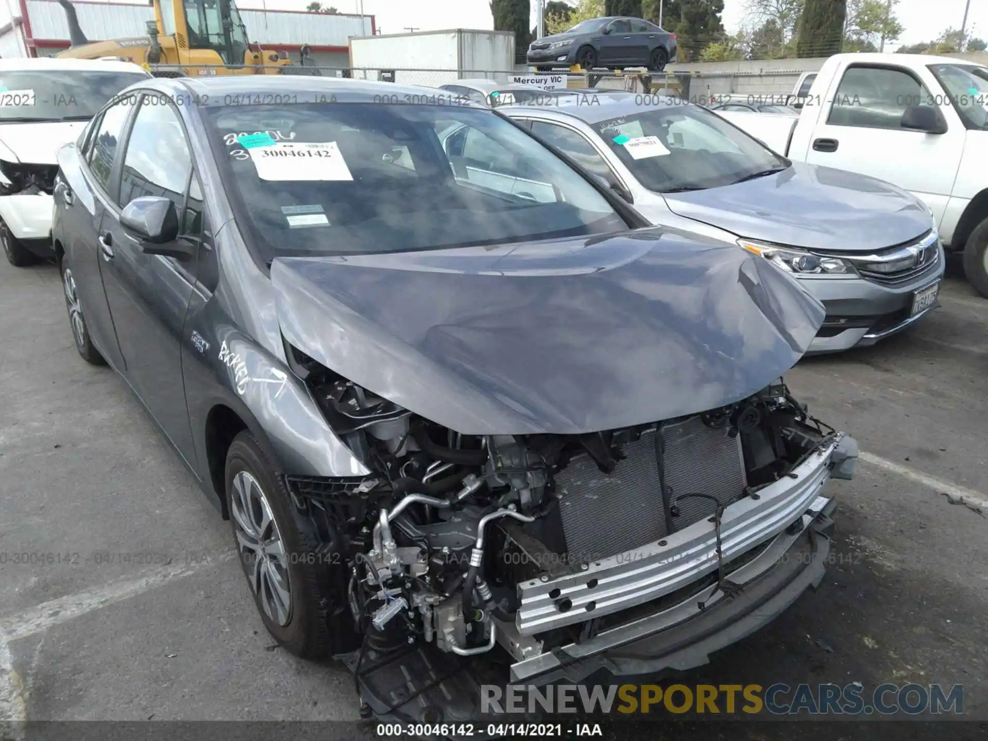 1 Photograph of a damaged car JTDKAMFPXM3169674 TOYOTA PRIUS PRIME 2021