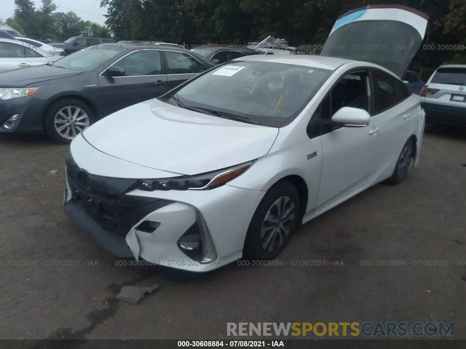 2 Photograph of a damaged car JTDKAMFPXM3178326 TOYOTA PRIUS PRIME 2021