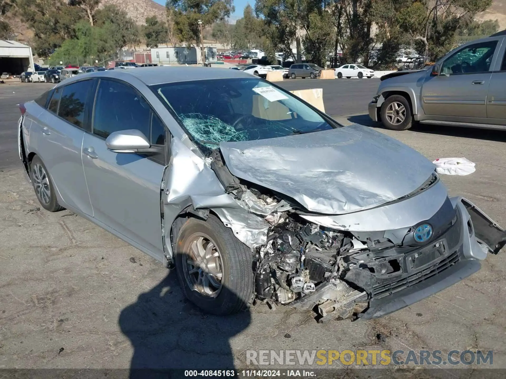 1 Photograph of a damaged car JTDKAMFPXM3180383 TOYOTA PRIUS PRIME 2021