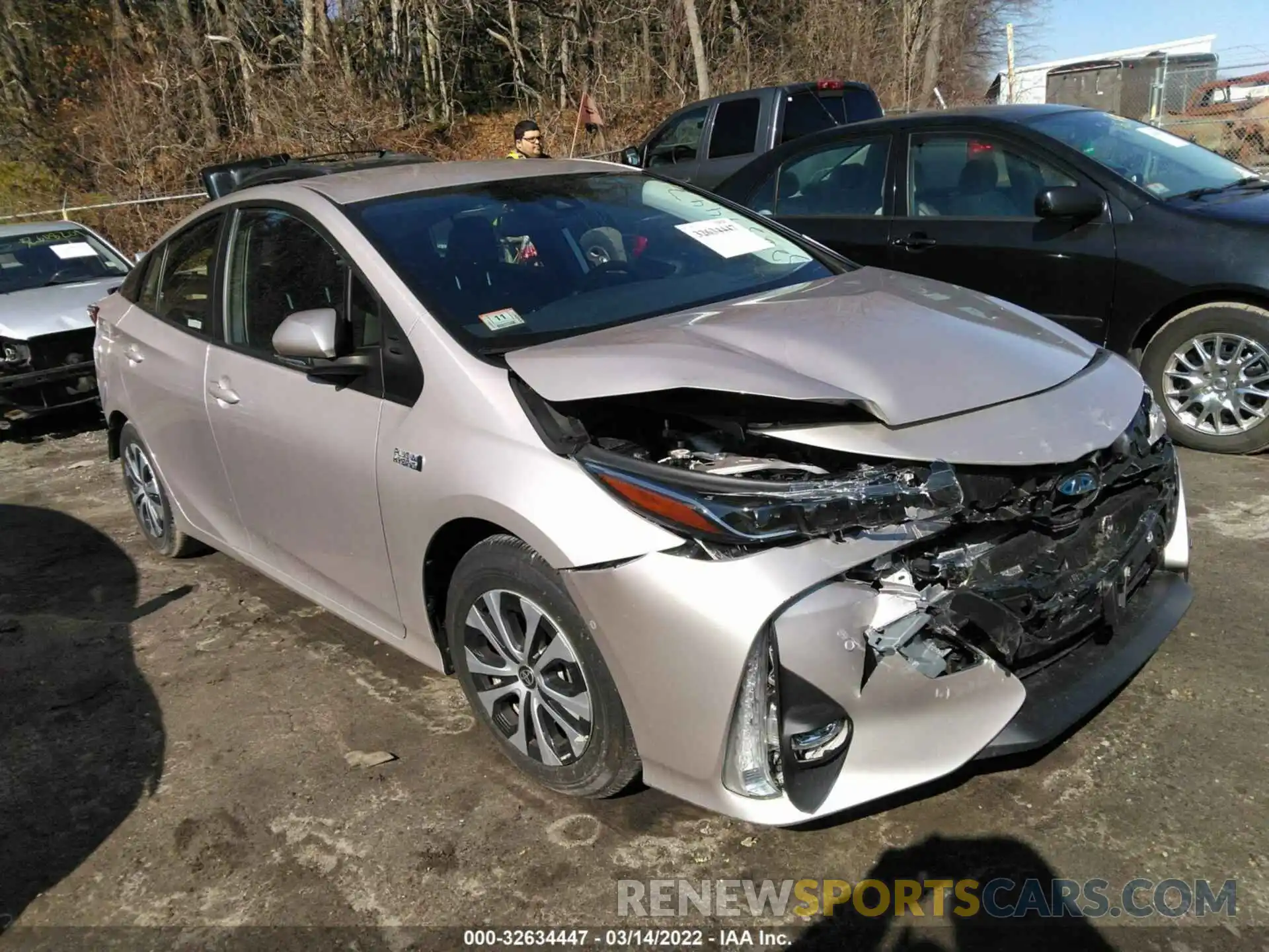 1 Photograph of a damaged car JTDKAMFP0N3200559 TOYOTA PRIUS PRIME 2022