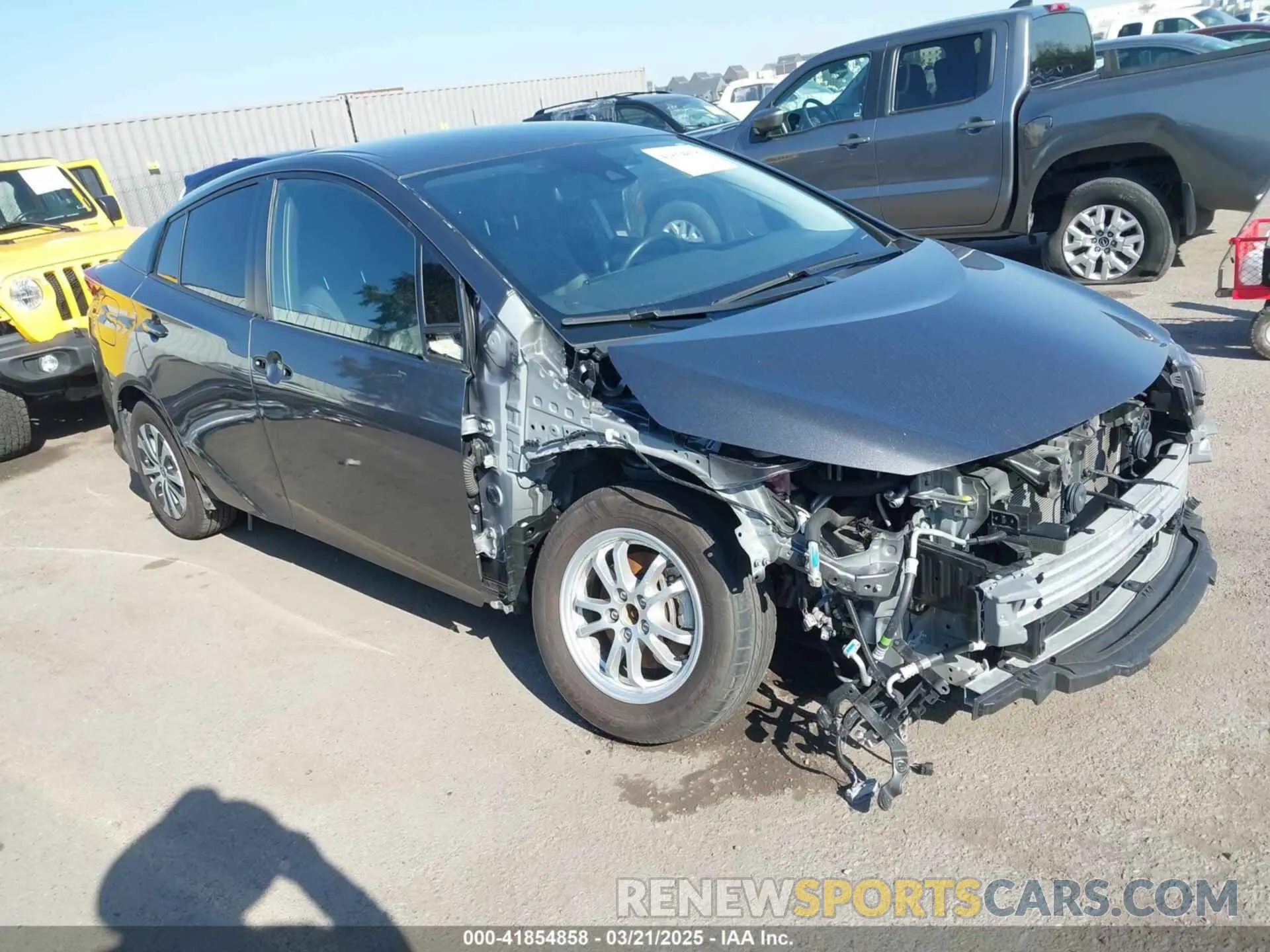 1 Photograph of a damaged car JTDKAMFP3N3229070 TOYOTA PRIUS PRIME 2022