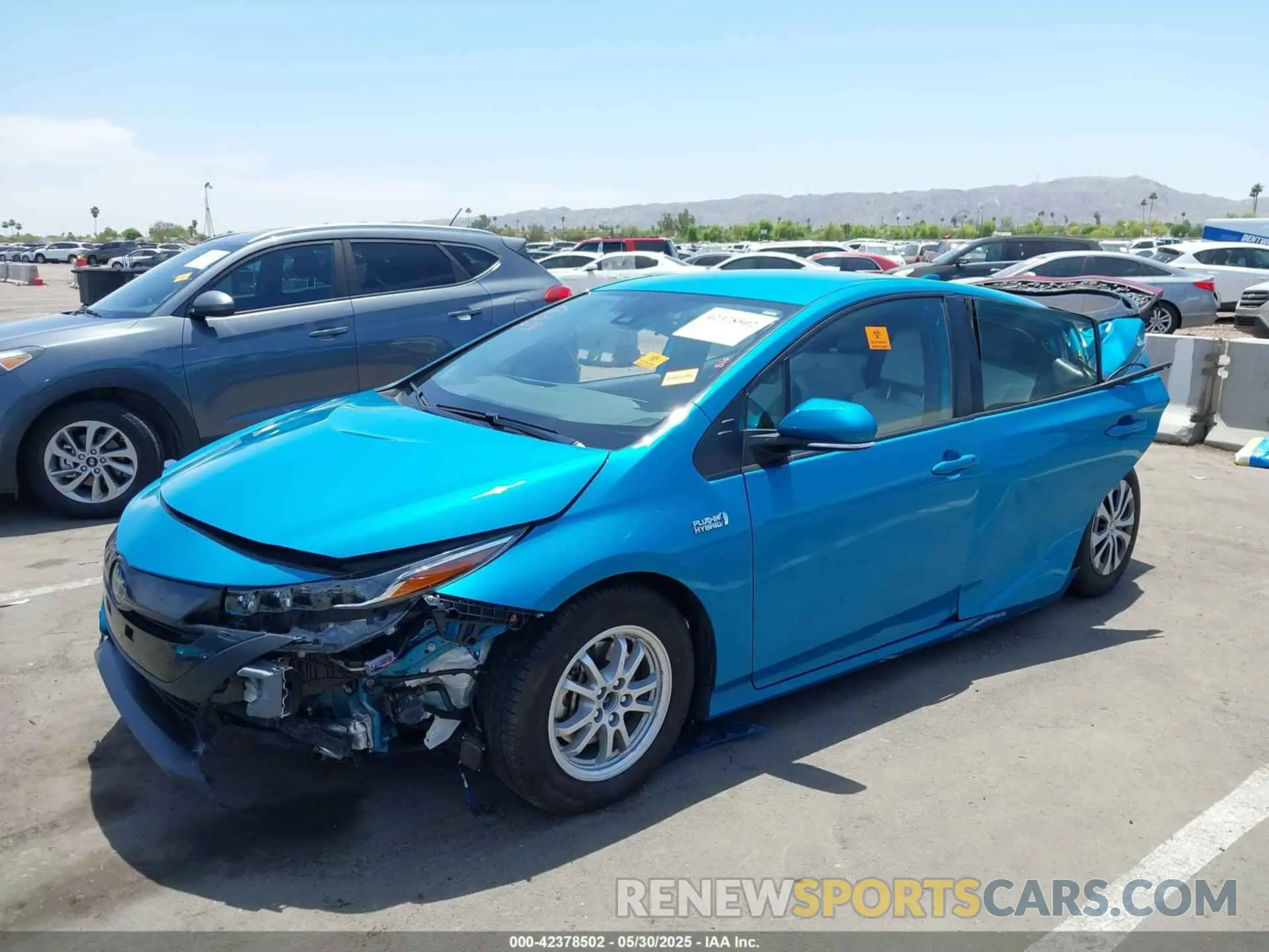 2 Photograph of a damaged car JTDKAMFP7N3205631 TOYOTA PRIUS PRIME 2022