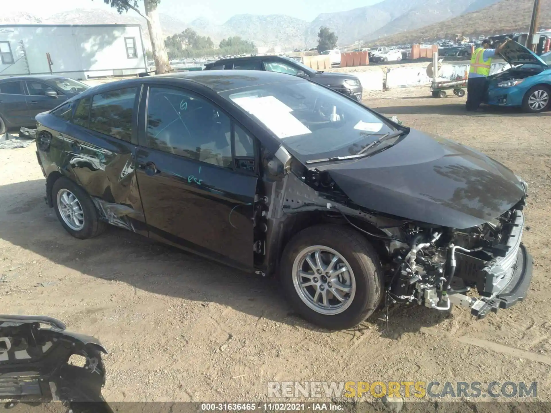 1 Photograph of a damaged car JTDKAMFPXN3202609 TOYOTA PRIUS PRIME 2022