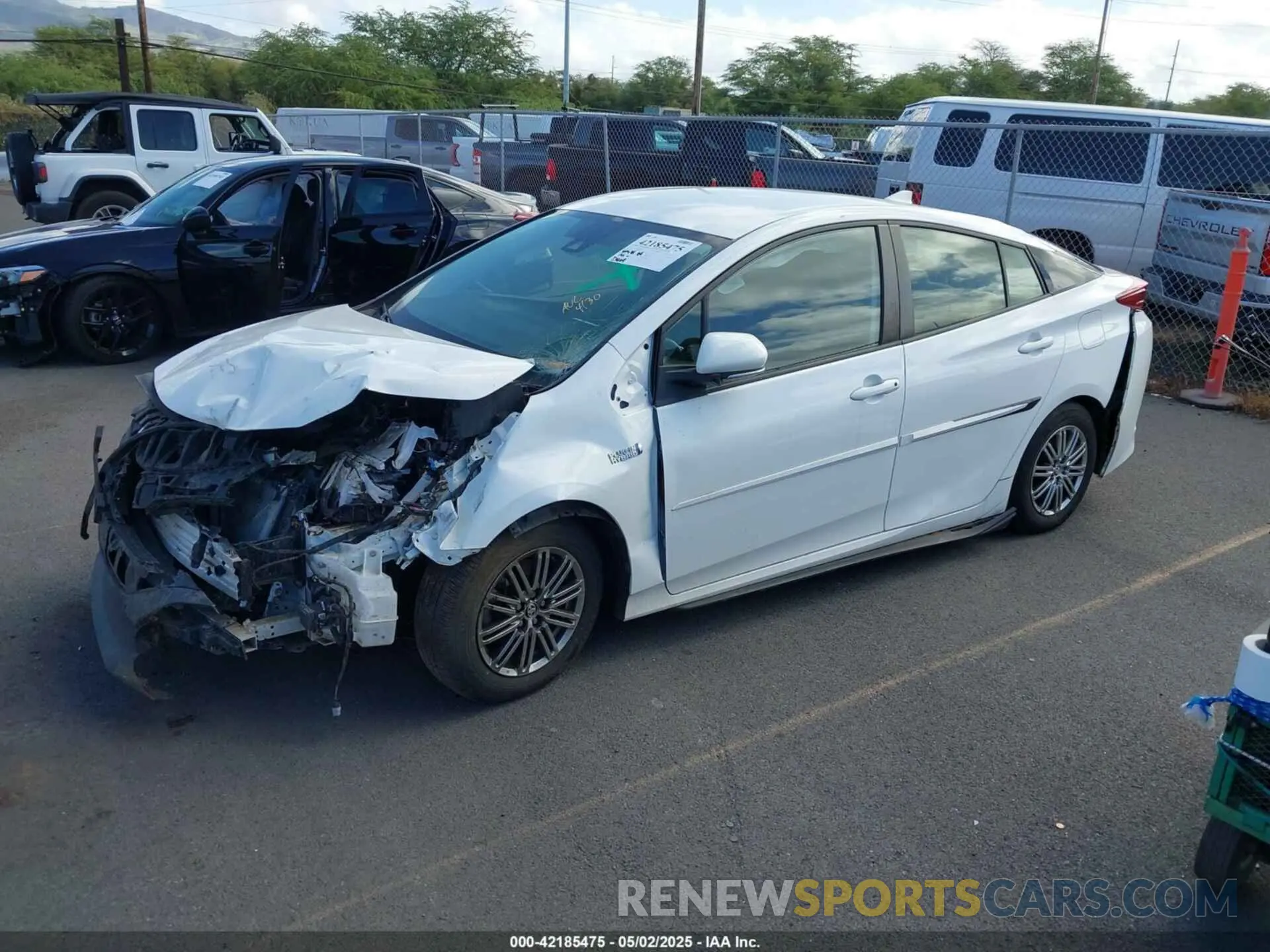 2 Photograph of a damaged car JTDKAMFPXN3202707 TOYOTA PRIUS PRIME 2022