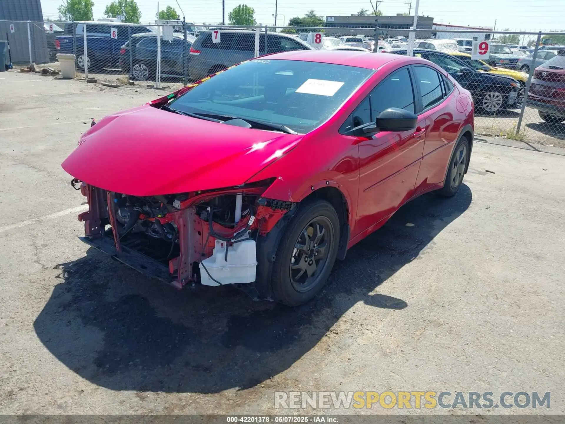 2 Photograph of a damaged car JTDACACU3P3001443 TOYOTA PRIUS PRIME 2023