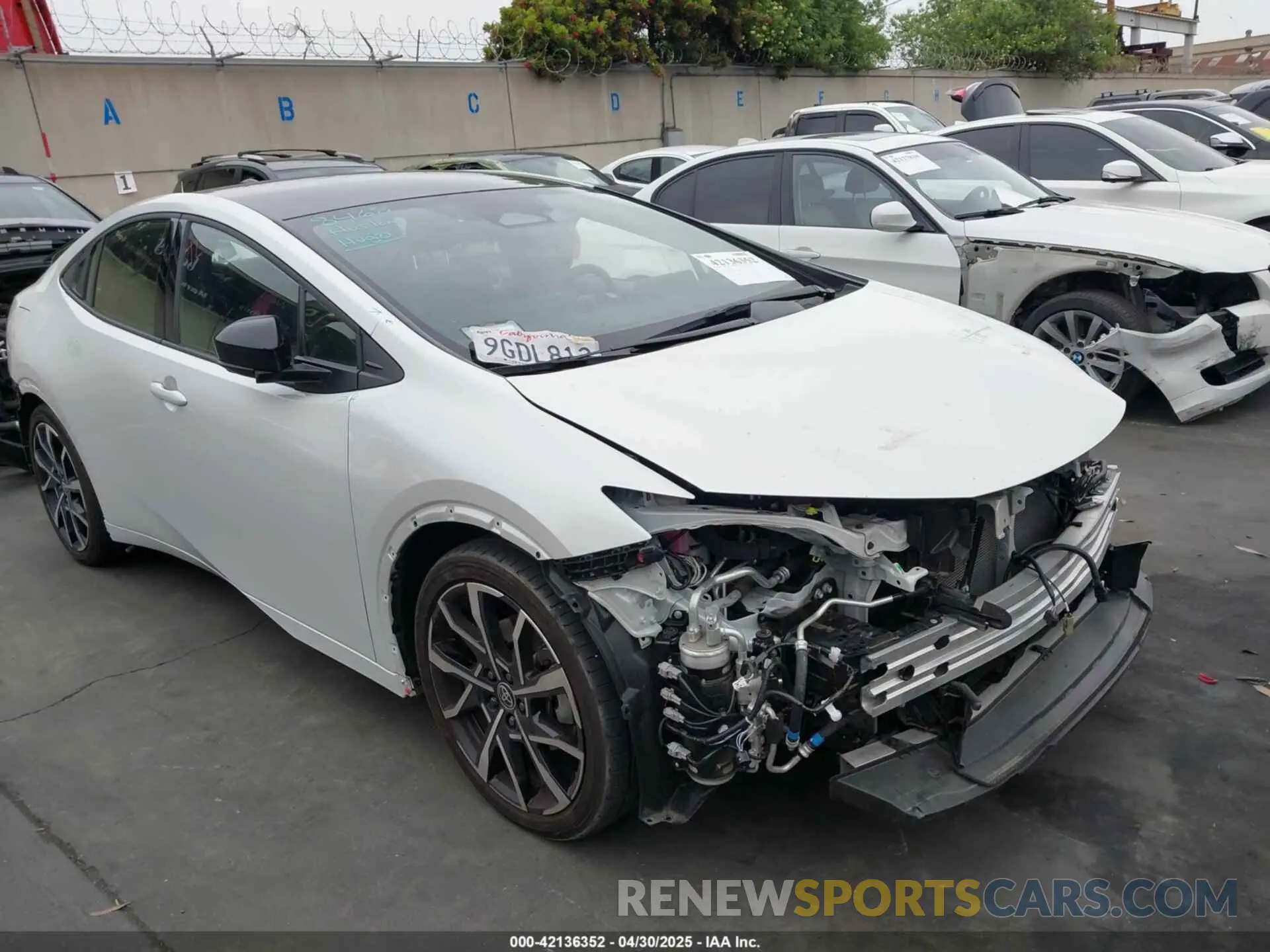 1 Photograph of a damaged car JTDACACU5P3000181 TOYOTA PRIUS PRIME 2023