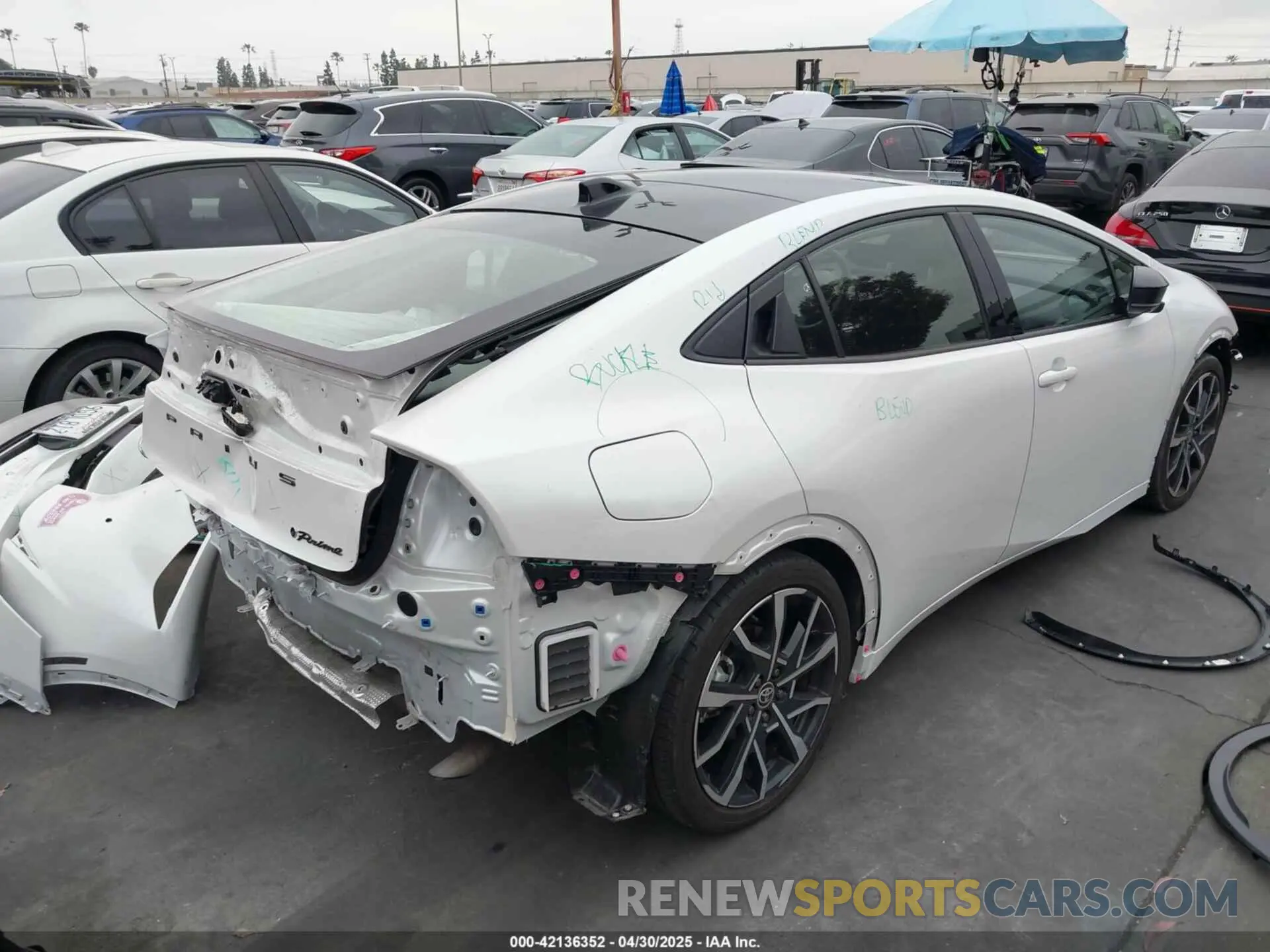 4 Photograph of a damaged car JTDACACU5P3000181 TOYOTA PRIUS PRIME 2023