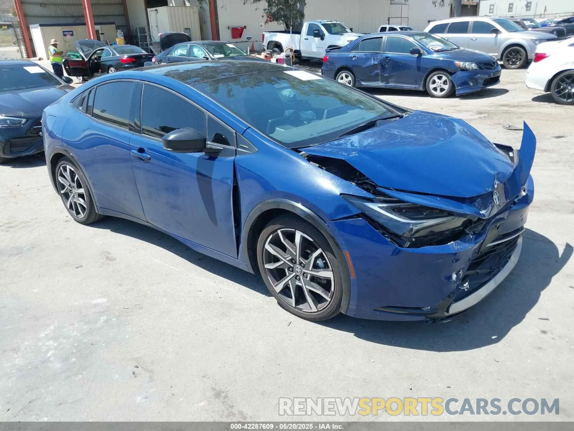 1 Photograph of a damaged car JTDACACUXP3010141 TOYOTA PRIUS PRIME 2023
