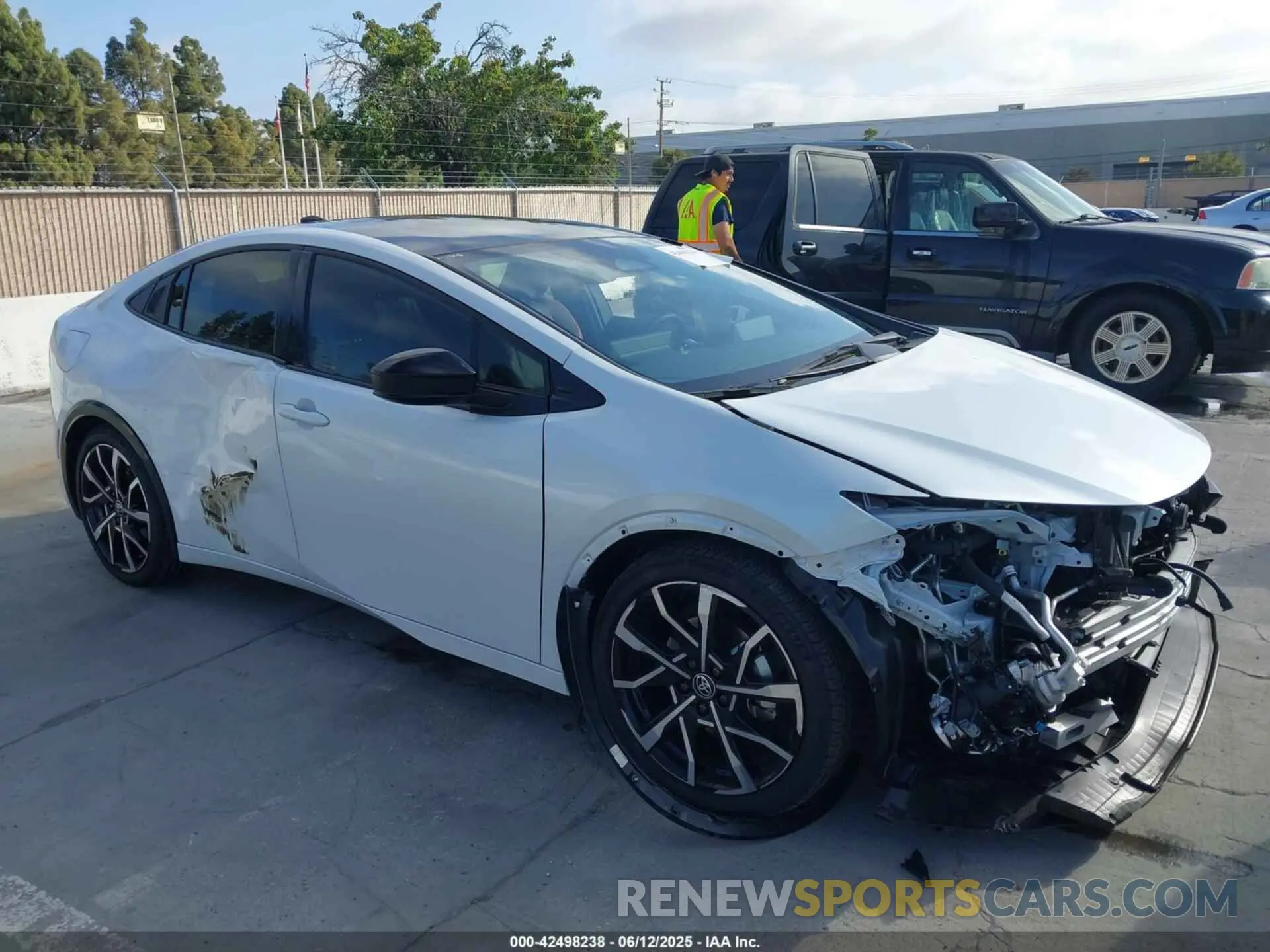 1 Photograph of a damaged car JTDACACU9R3023174 TOYOTA PRIUS PRIME 2024