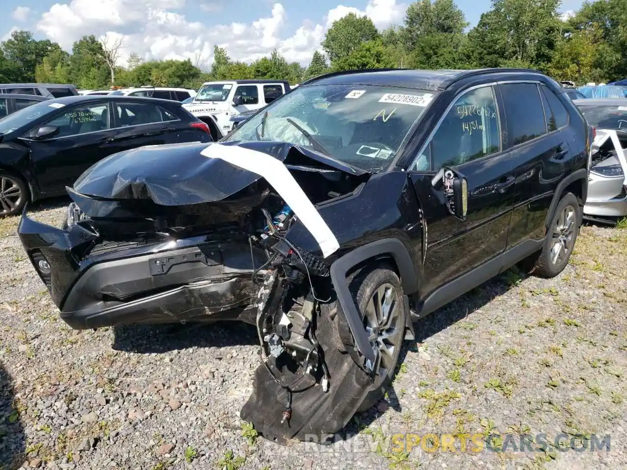 2 Photograph of a damaged car 2T3A1RFV0KC036652 TOYOTA RAV4 2019