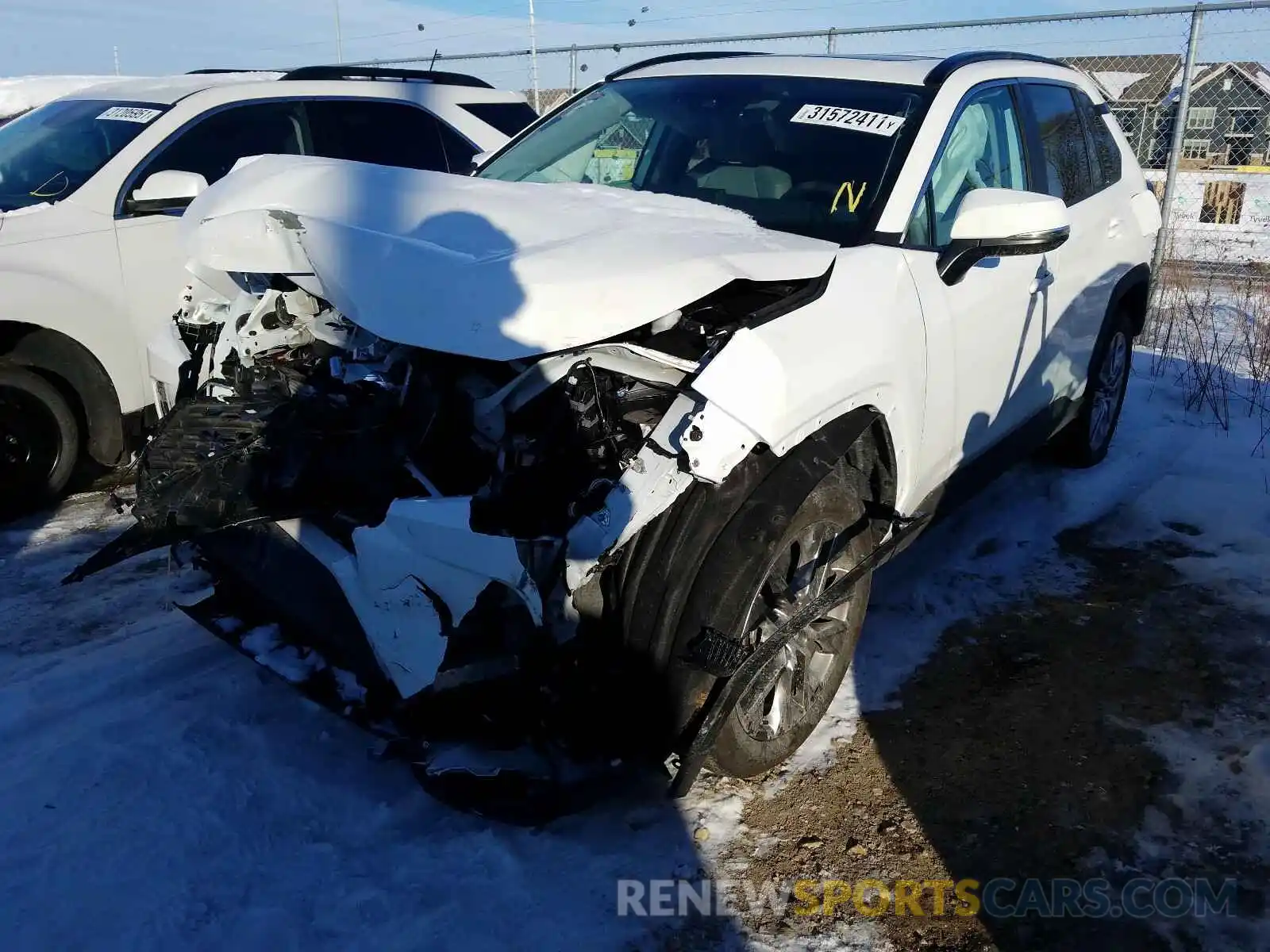 2 Photograph of a damaged car 2T3A1RFV0KW079774 TOYOTA RAV4 2019