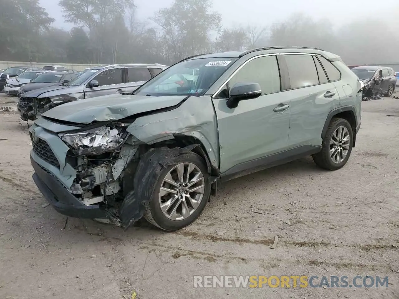 1 Photograph of a damaged car 2T3A1RFV1KC038944 TOYOTA RAV4 2019