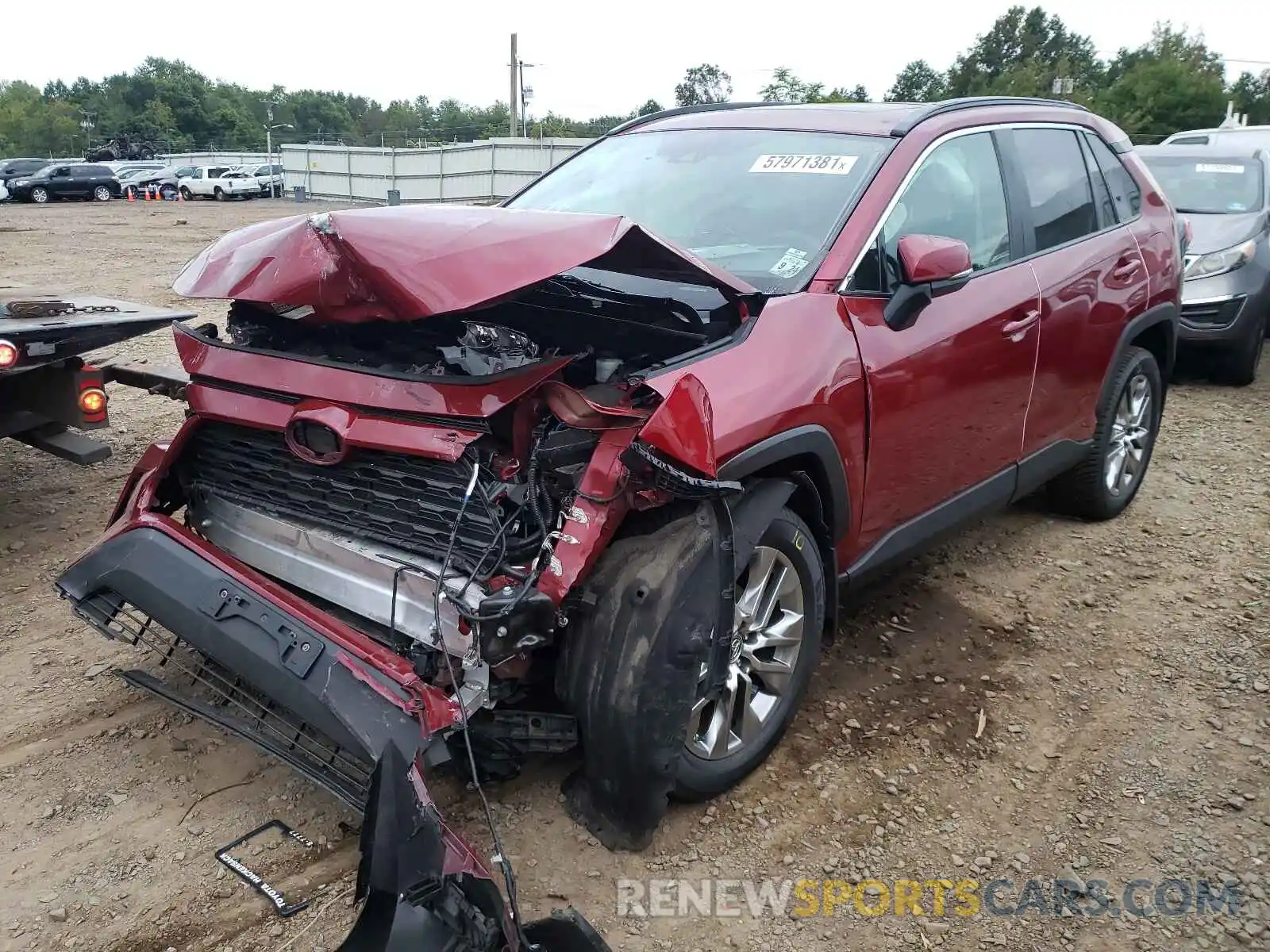 2 Photograph of a damaged car 2T3A1RFV1KC053251 TOYOTA RAV4 2019