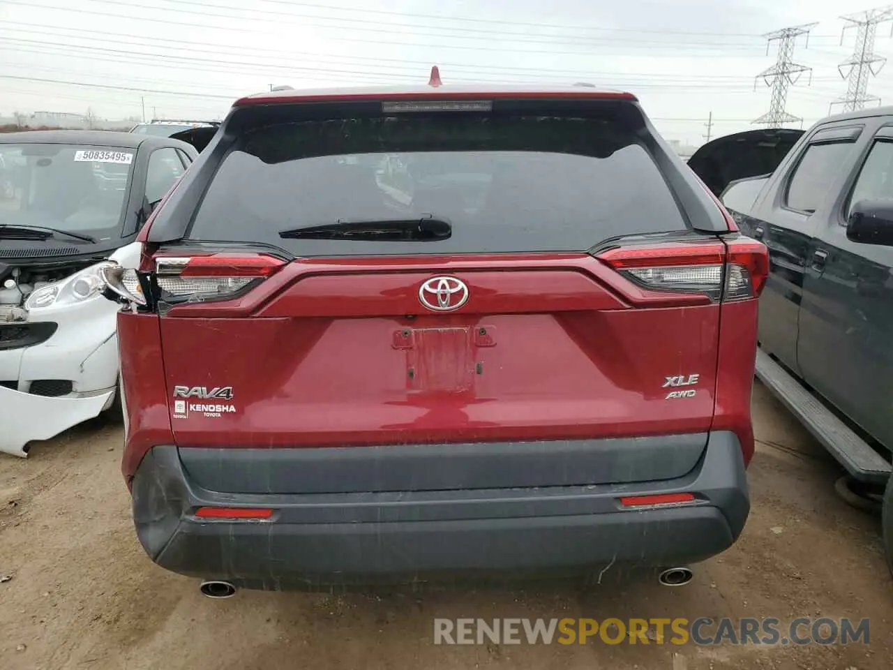 6 Photograph of a damaged car 2T3A1RFV5KW066583 TOYOTA RAV4 2019