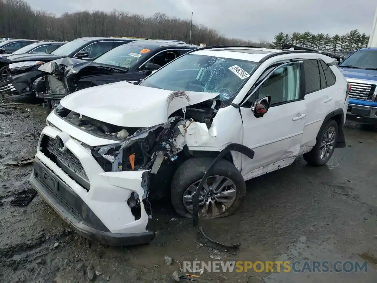 1 Photograph of a damaged car 2T3A1RFV6KC028295 TOYOTA RAV4 2019