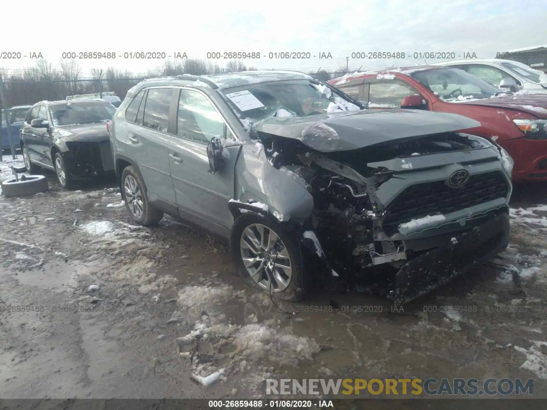 1 Photograph of a damaged car 2T3A1RFV7KC034848 TOYOTA RAV4 2019