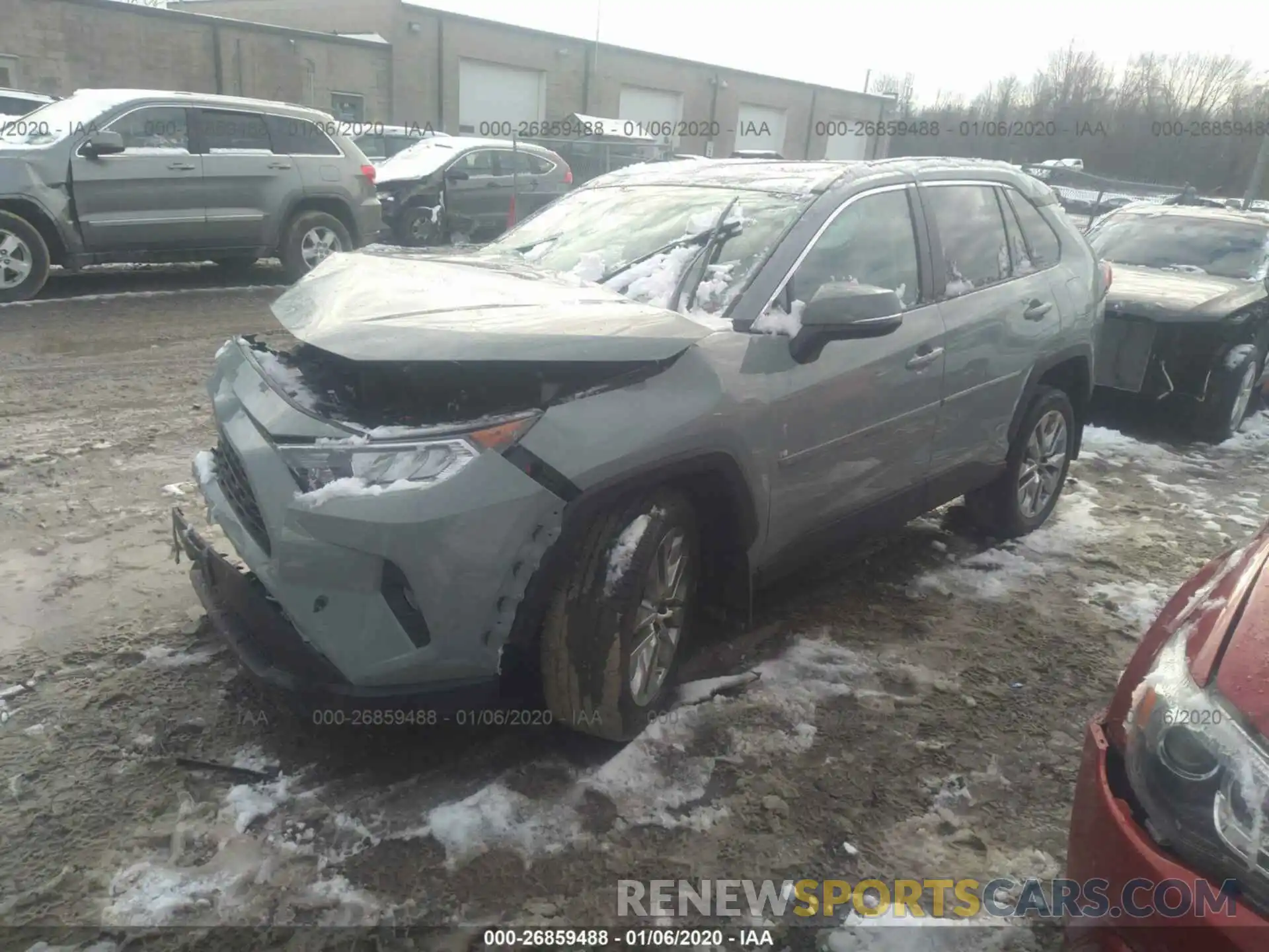 2 Photograph of a damaged car 2T3A1RFV7KC034848 TOYOTA RAV4 2019