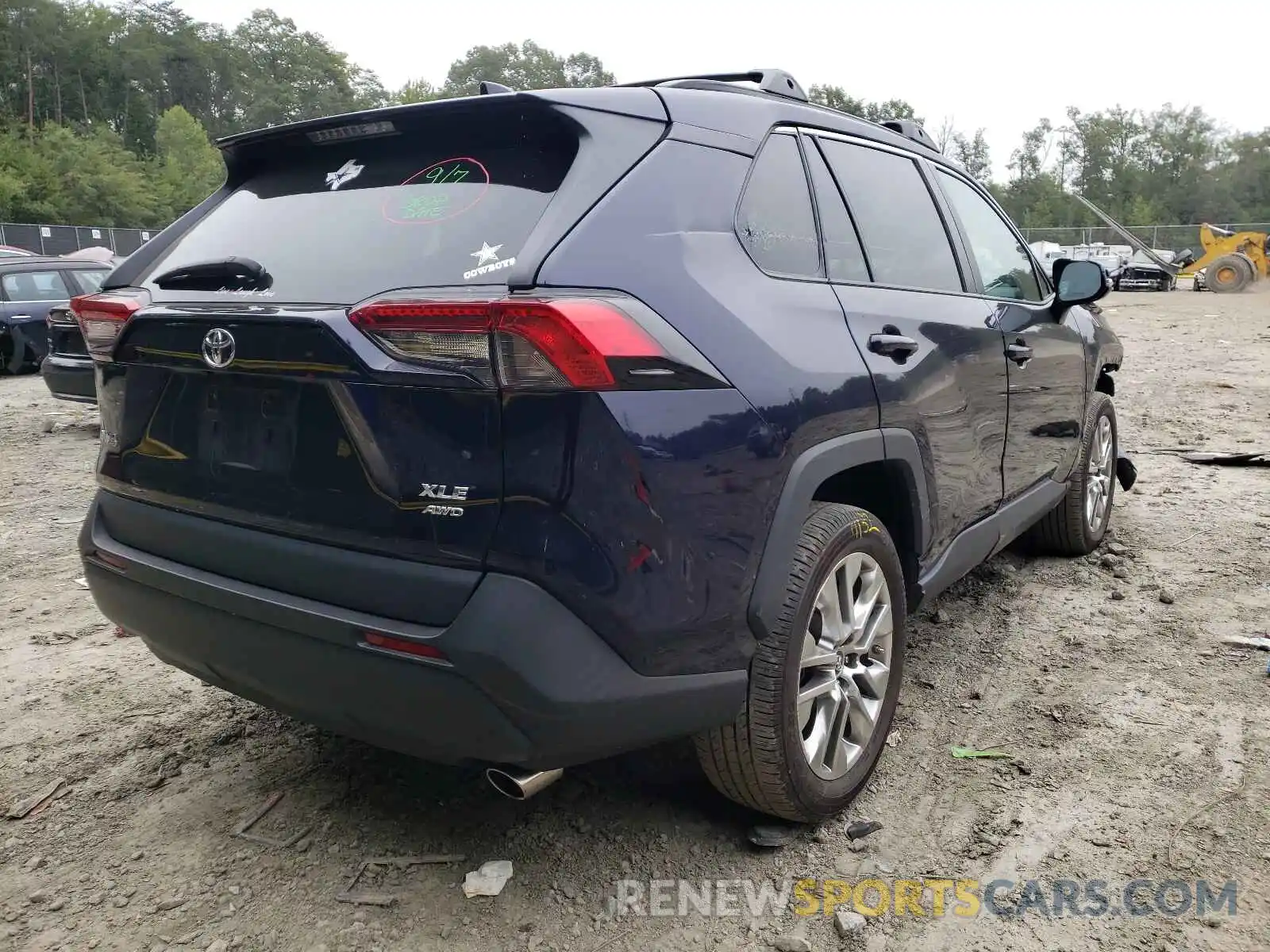 4 Photograph of a damaged car 2T3A1RFV7KW051888 TOYOTA RAV4 2019