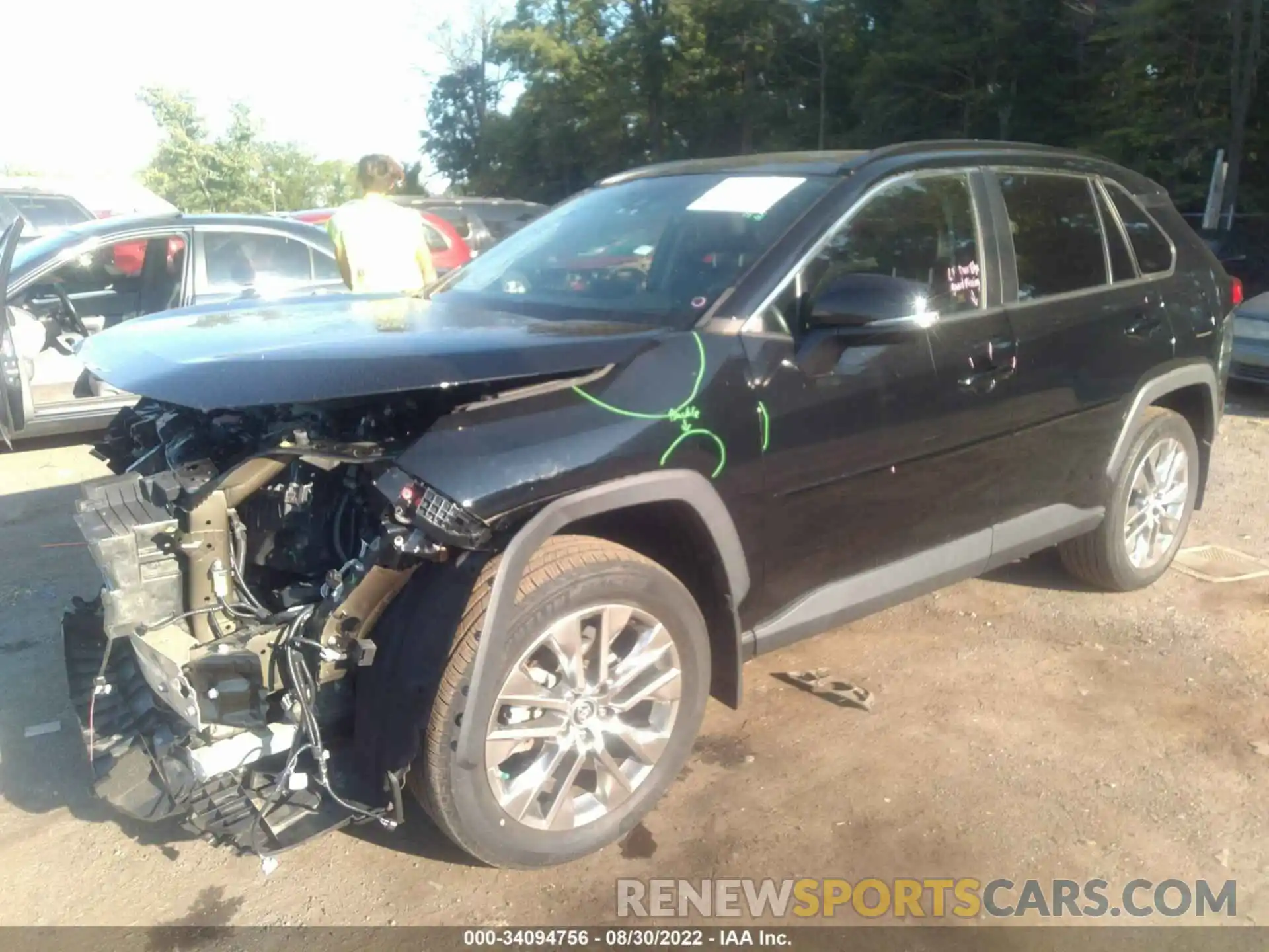 2 Photograph of a damaged car 2T3A1RFV8KW016471 TOYOTA RAV4 2019