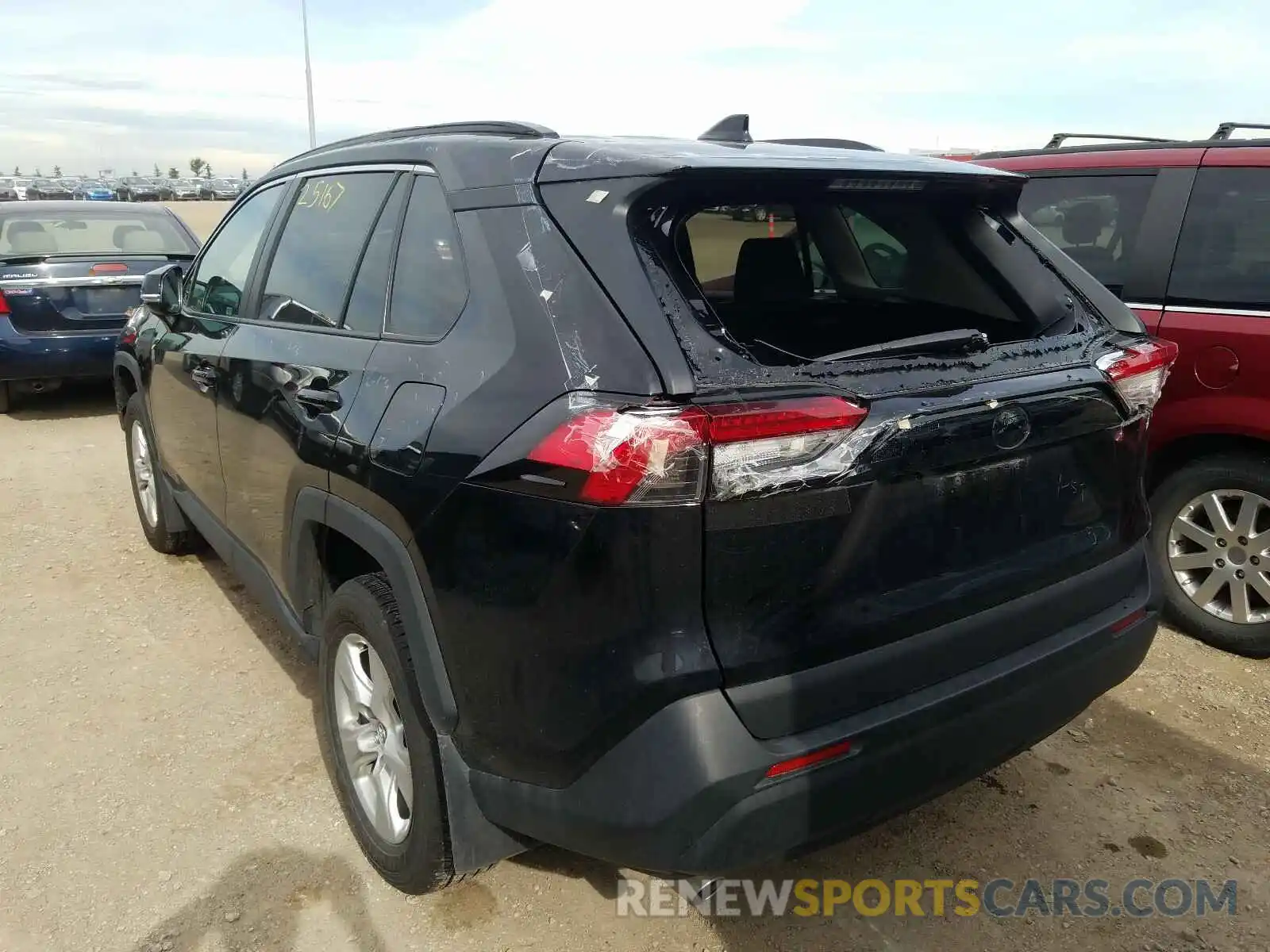 3 Photograph of a damaged car 2T3B1RFV3KW058695 TOYOTA RAV4 2019