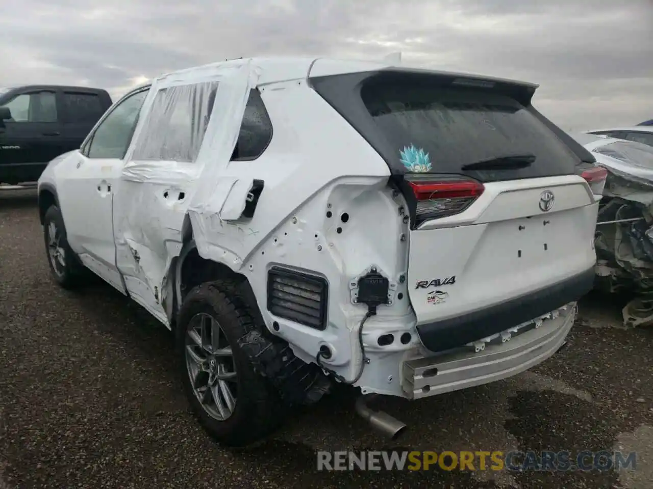 3 Photograph of a damaged car 2T3B1RFV3KW062097 TOYOTA RAV4 2019